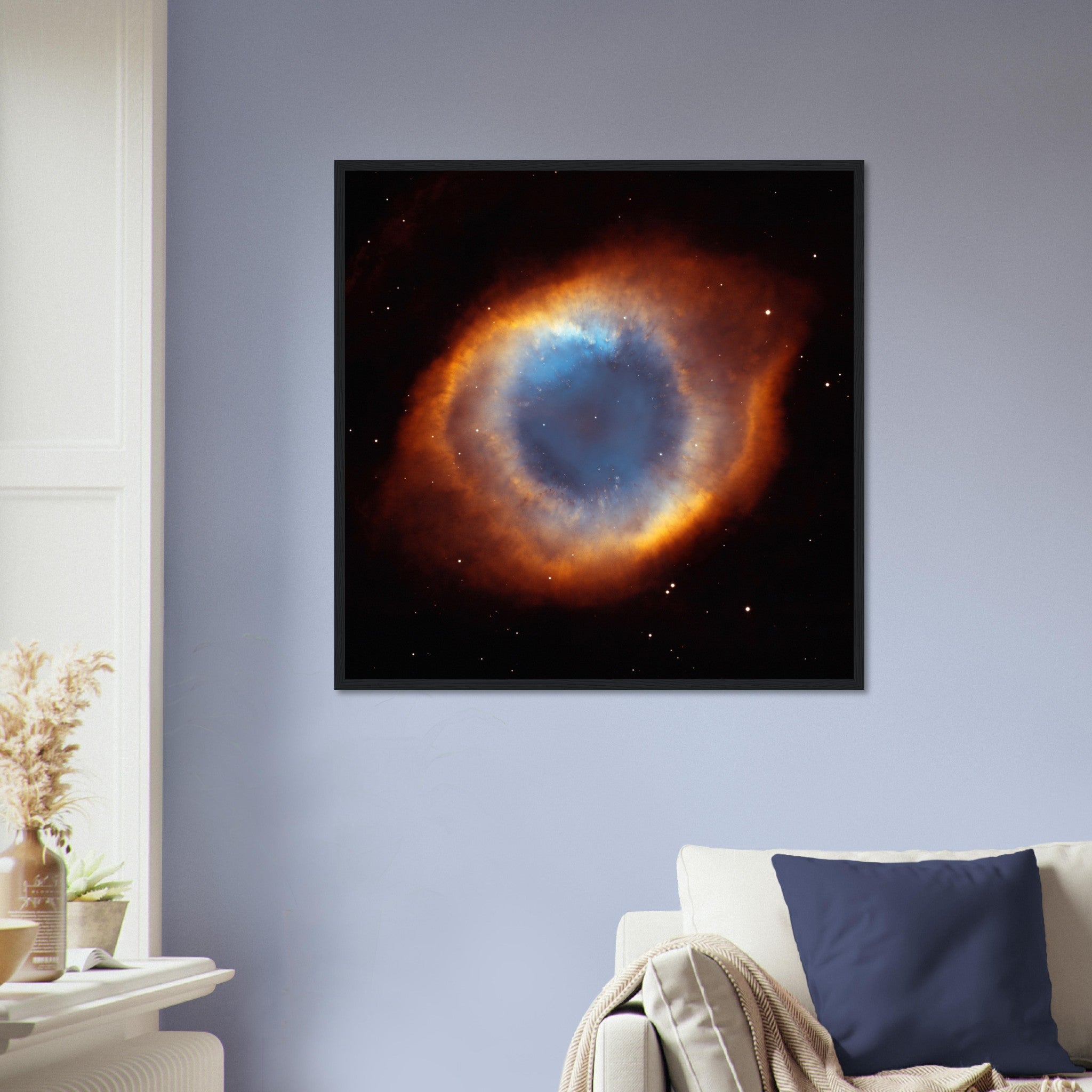 Helix Nebula Eye Of God Framed, Space Nebula Framed Wall Art, Exploded Star, Hubble Telescope - WallArtPrints4U