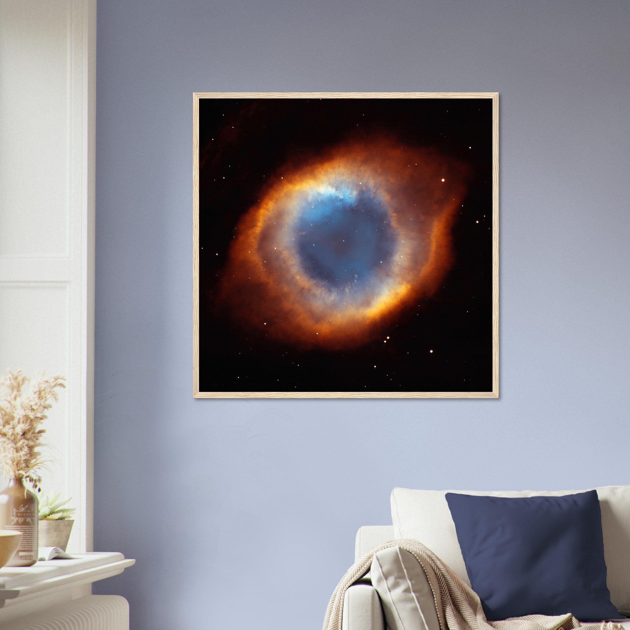 Helix Nebula Eye Of God Framed, Space Nebula Framed Wall Art, Exploded Star, Hubble Telescope - WallArtPrints4U