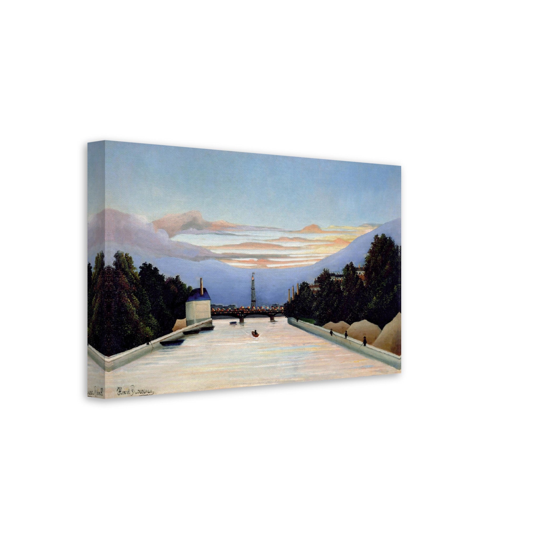 Henri Rousseau Canvas The Eiffel Tower Canvas Print Surprised Canvas 1898 - WallArtPrints4U