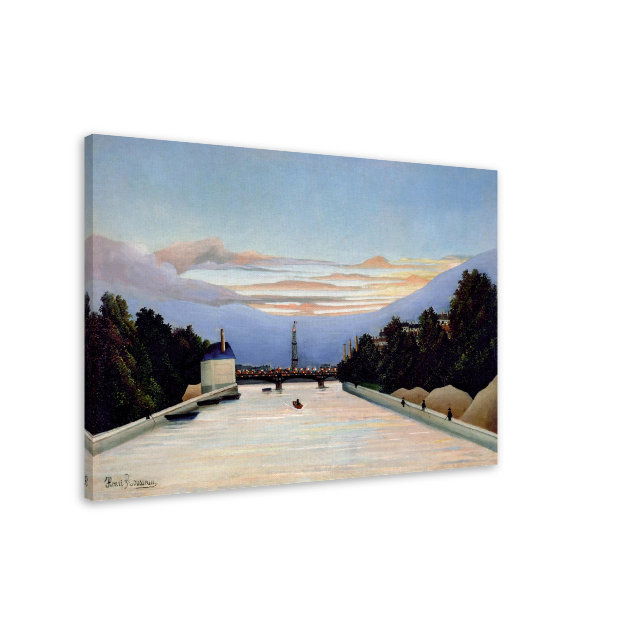 Henri Rousseau Canvas The Eiffel Tower Canvas Print Surprised Canvas 1898 - WallArtPrints4U