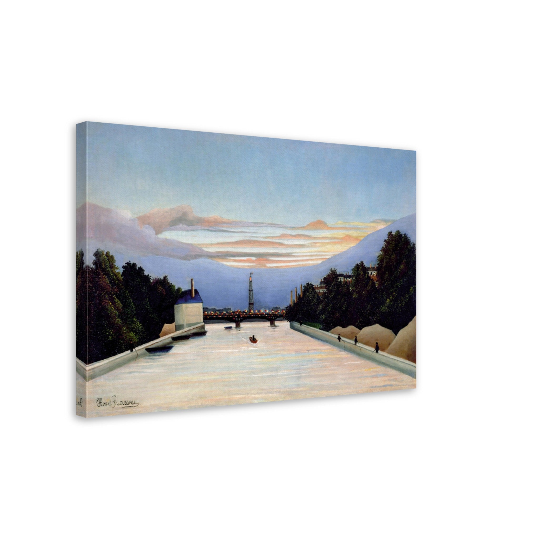 Henri Rousseau Canvas The Eiffel Tower Canvas Print Surprised Canvas 1898 - WallArtPrints4U