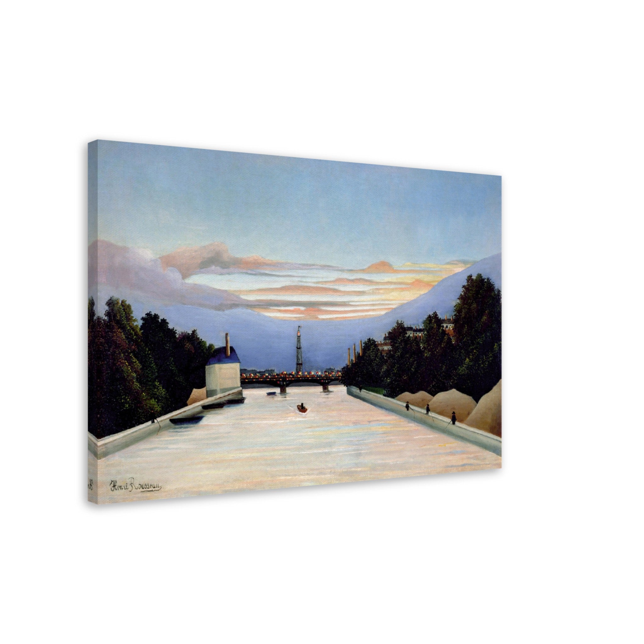 Henri Rousseau Canvas The Eiffel Tower Canvas Print Surprised Canvas 1898 - WallArtPrints4U