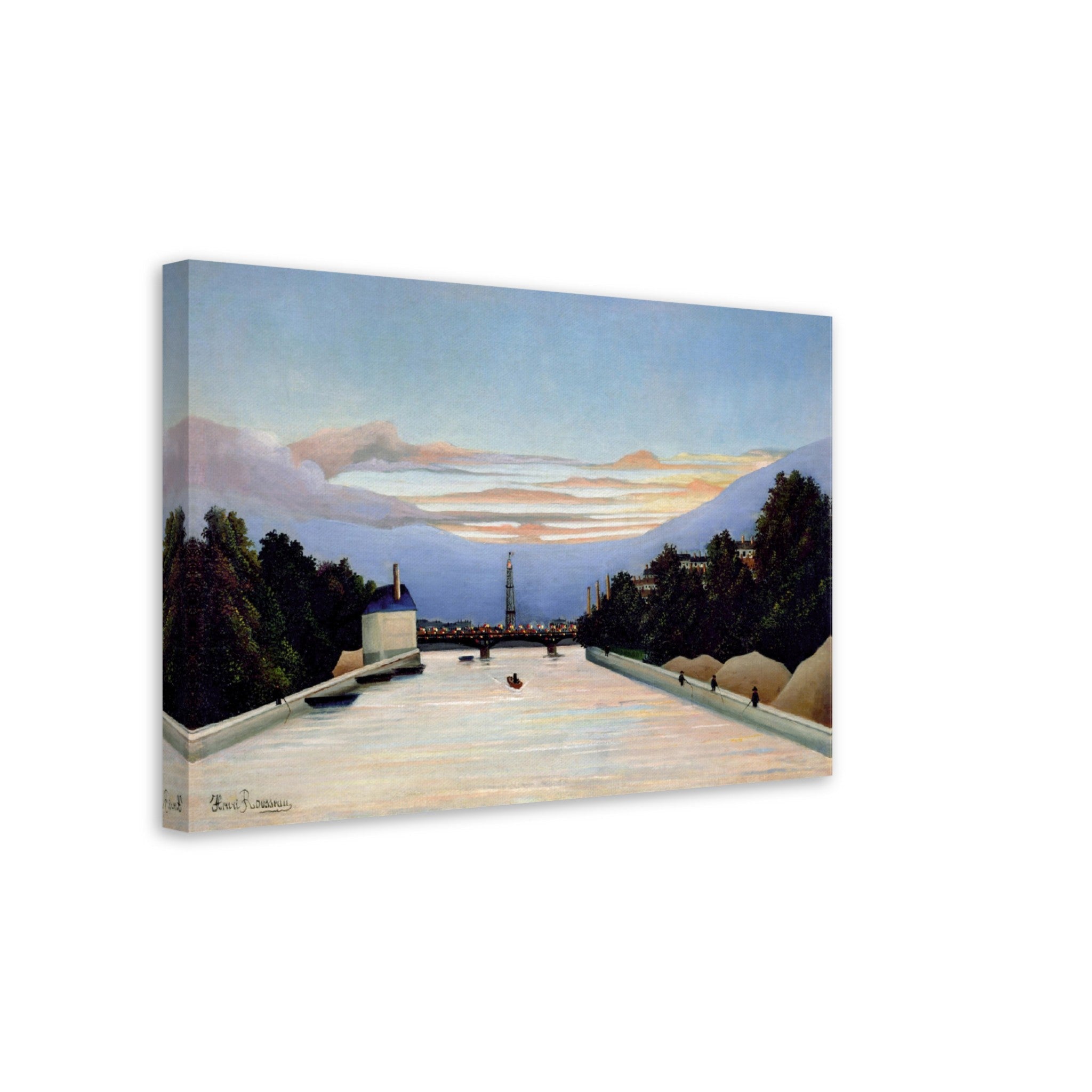 Henri Rousseau Canvas The Eiffel Tower Canvas Print Surprised Canvas 1898 - WallArtPrints4U