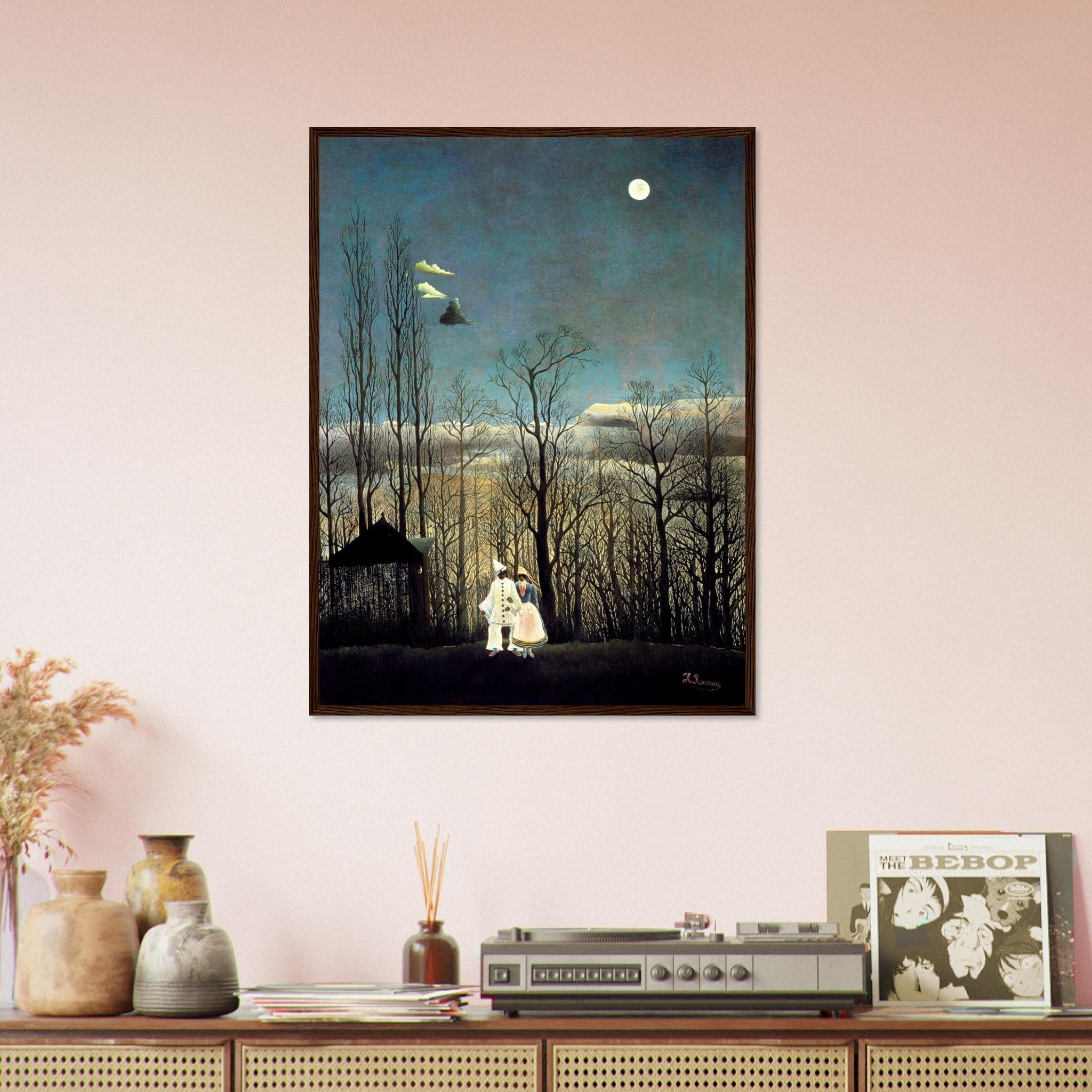 Henri Rousseau Framed Carnival Evening Famous Painting Framed 1886 - WallArtPrints4U