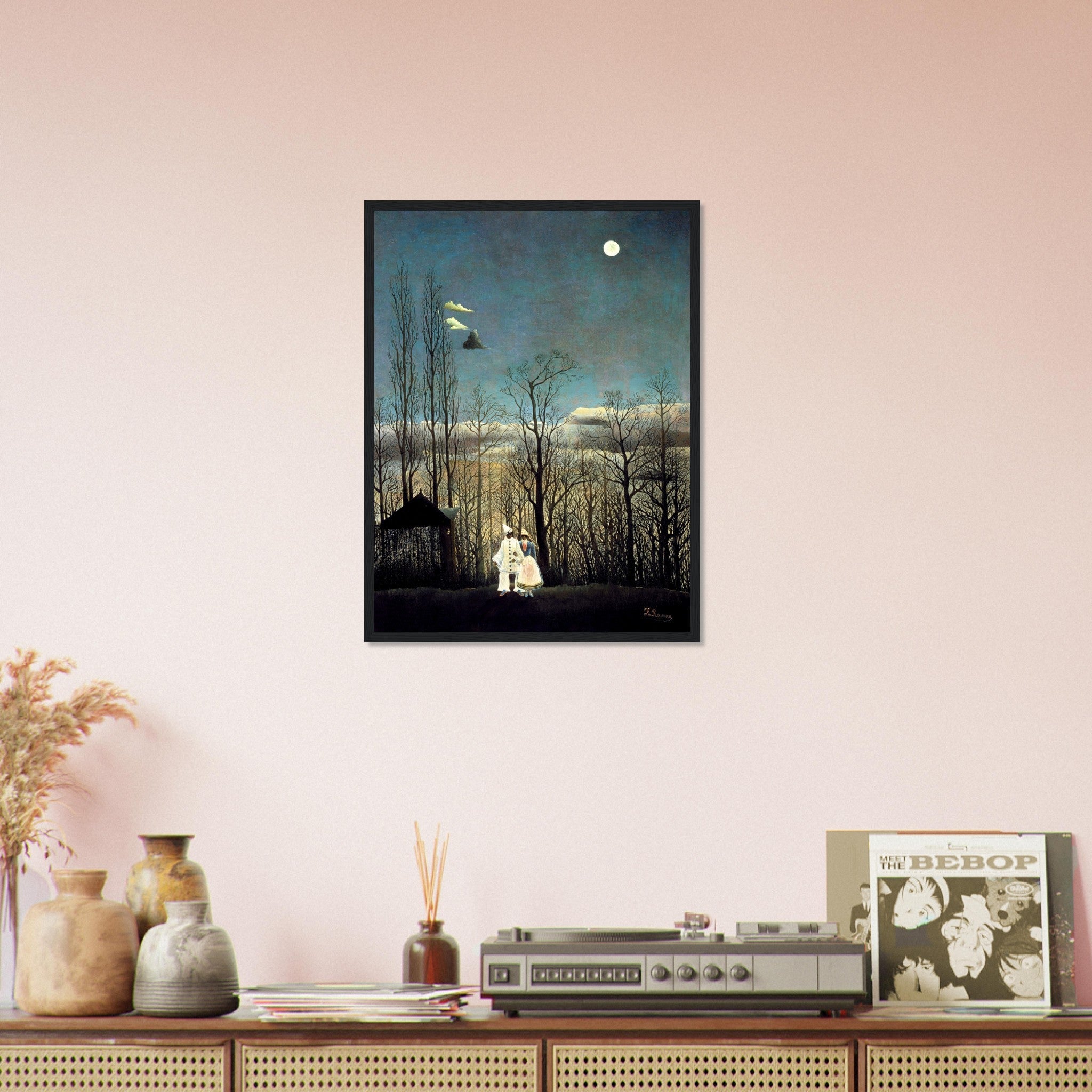 Henri Rousseau Framed Carnival Evening Famous Painting Framed 1886 - WallArtPrints4U