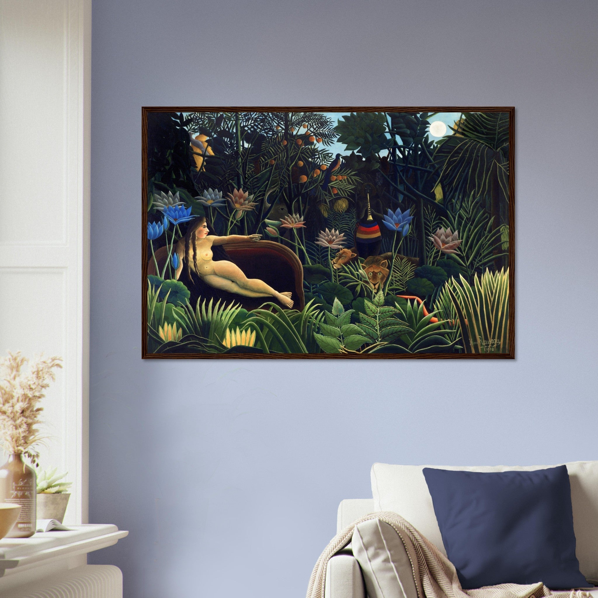 Henri Rousseau Framed The Dream Framed Print Surprised Framed 1910 - WallArtPrints4U