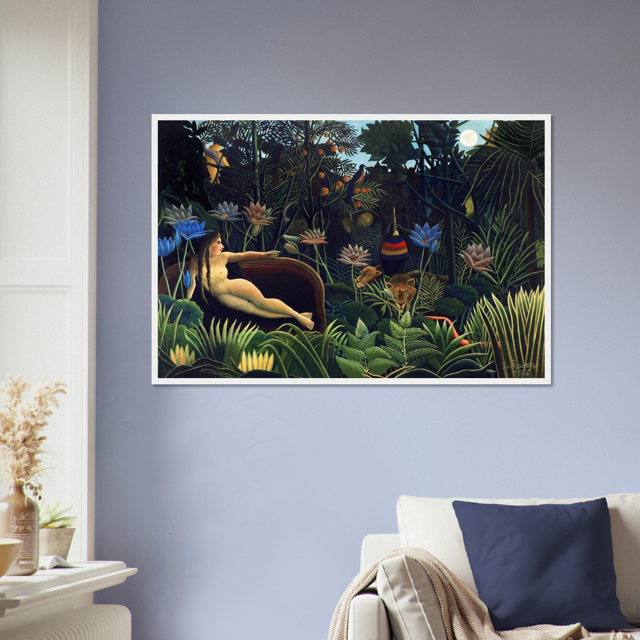 Henri Rousseau Framed The Dream Framed Print Surprised Framed 1910 - WallArtPrints4U