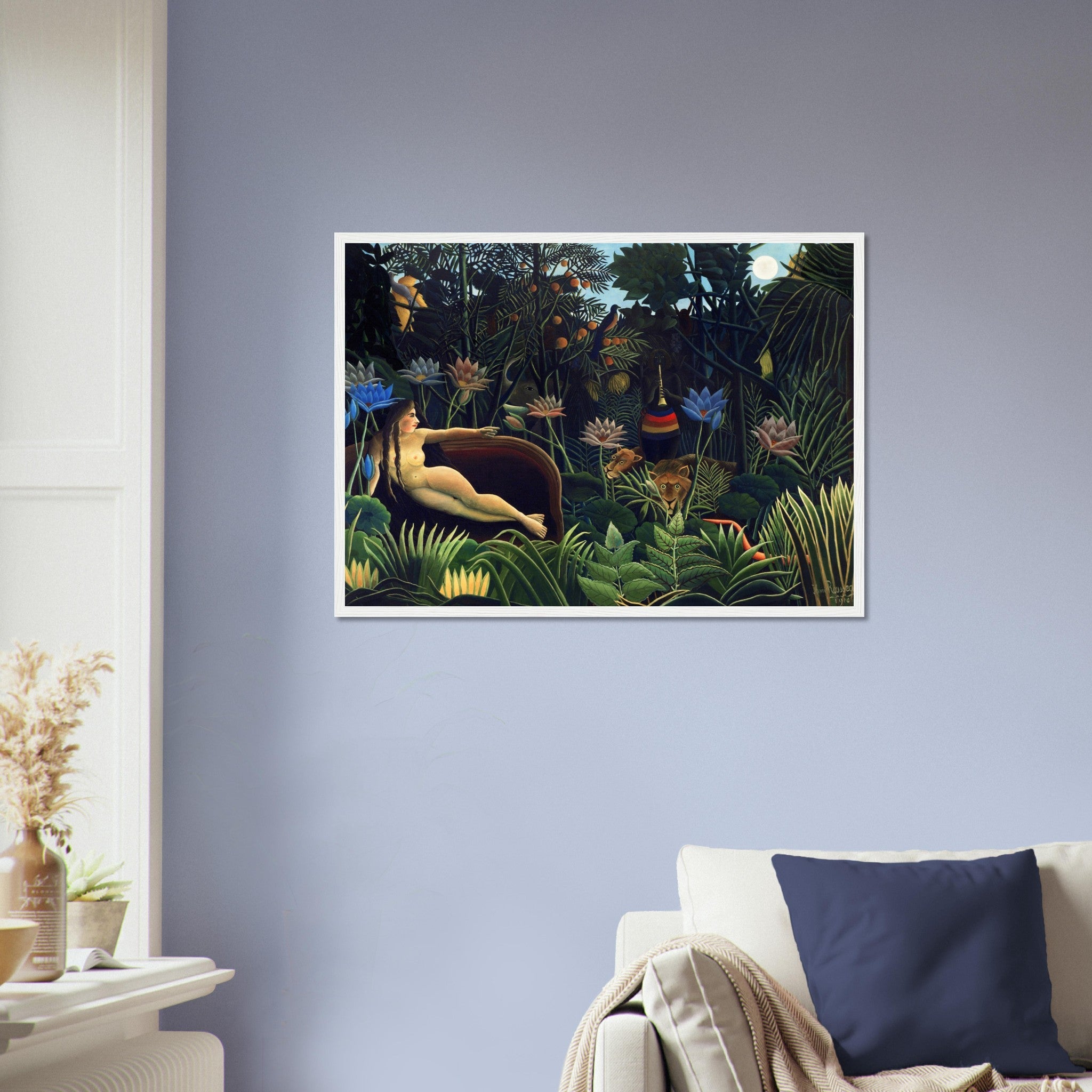 Henri Rousseau Framed The Dream Framed Print Surprised Framed 1910 - WallArtPrints4U