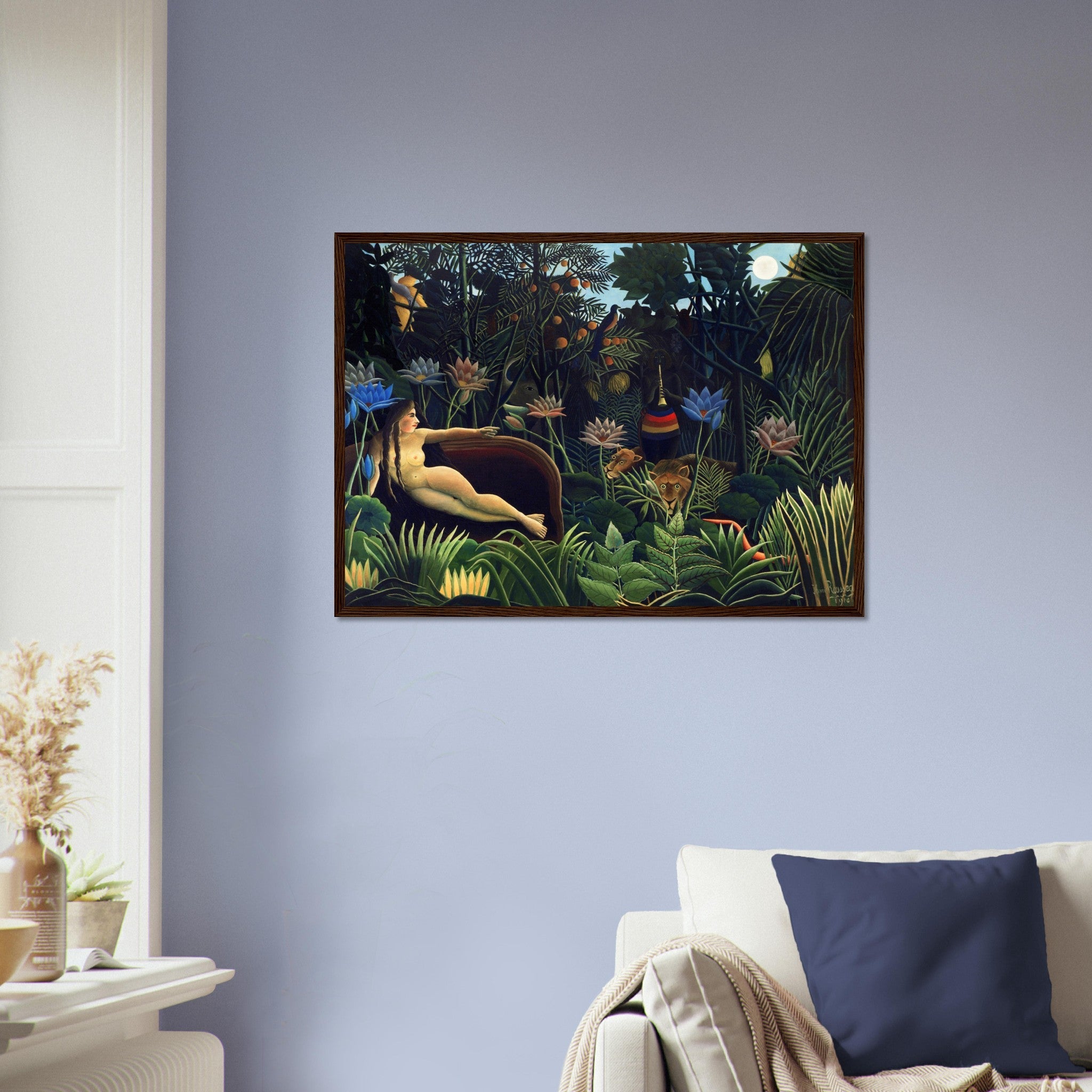 Henri Rousseau Framed The Dream Framed Print Surprised Framed 1910 - WallArtPrints4U