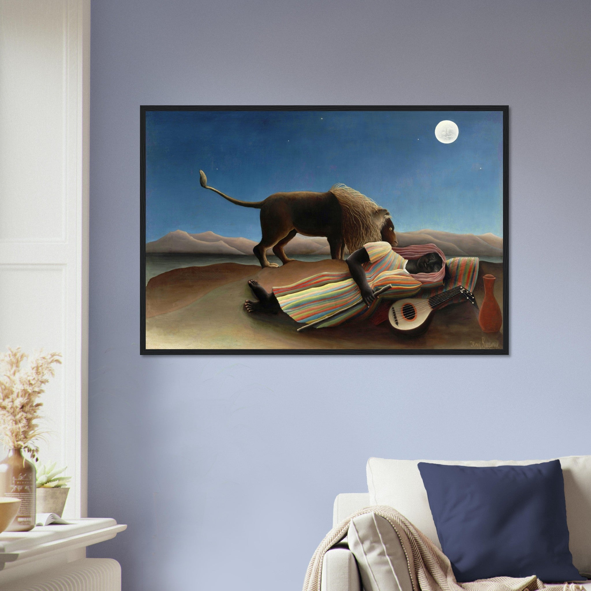 Henri Rousseau Framed The Sleeping Gypsy Framed Print Framed 1897 - WallArtPrints4U