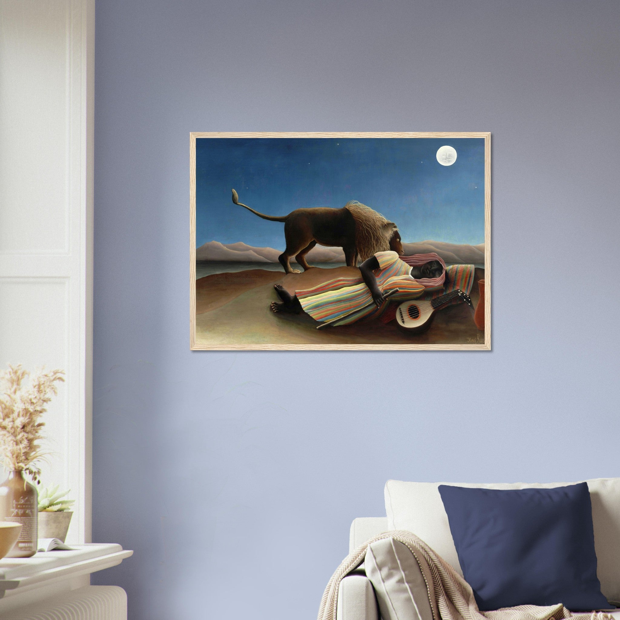 Henri Rousseau Framed The Sleeping Gypsy Framed Print Framed 1897 - WallArtPrints4U