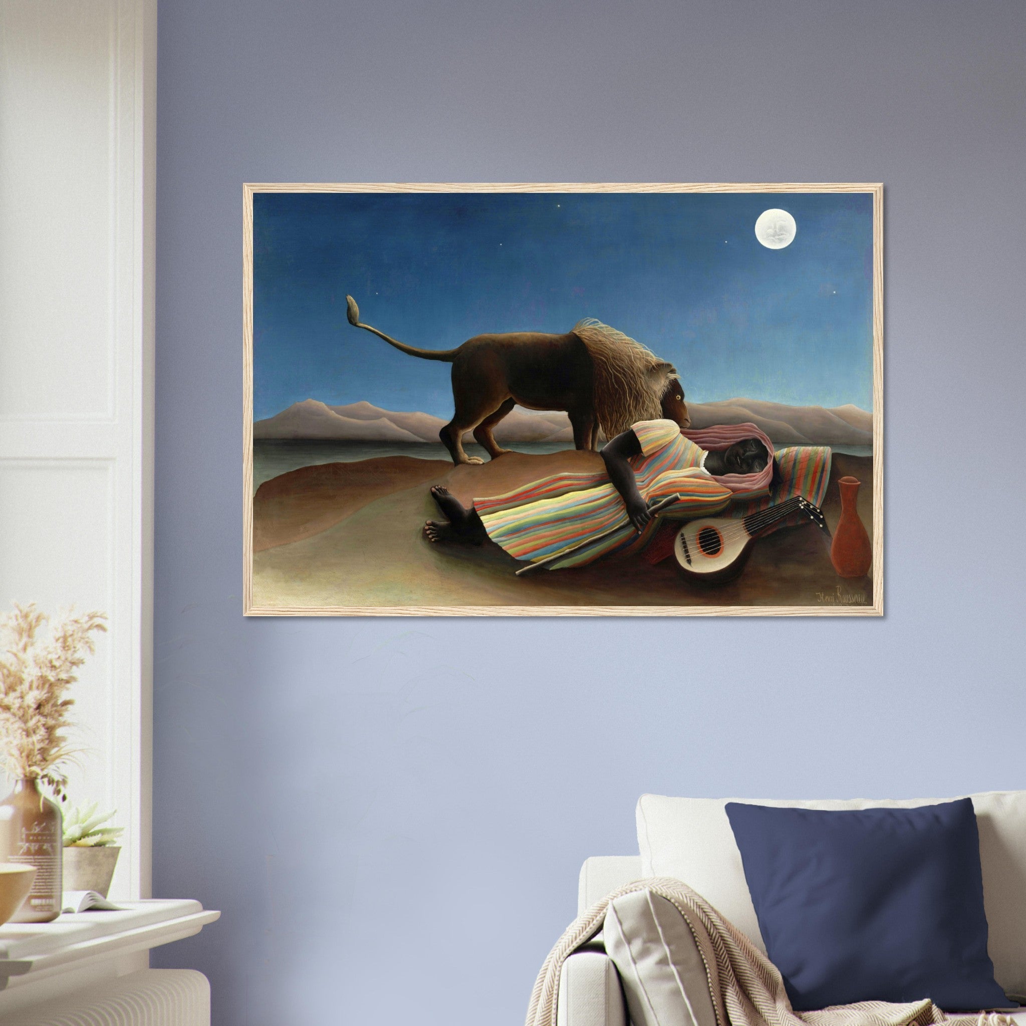 Henri Rousseau Framed The Sleeping Gypsy Framed Print Framed 1897 - WallArtPrints4U