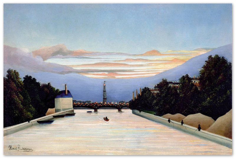 Henri Rousseau Print The Eiffel Tower Poster Surprised Print 1898 - WallArtPrints4U