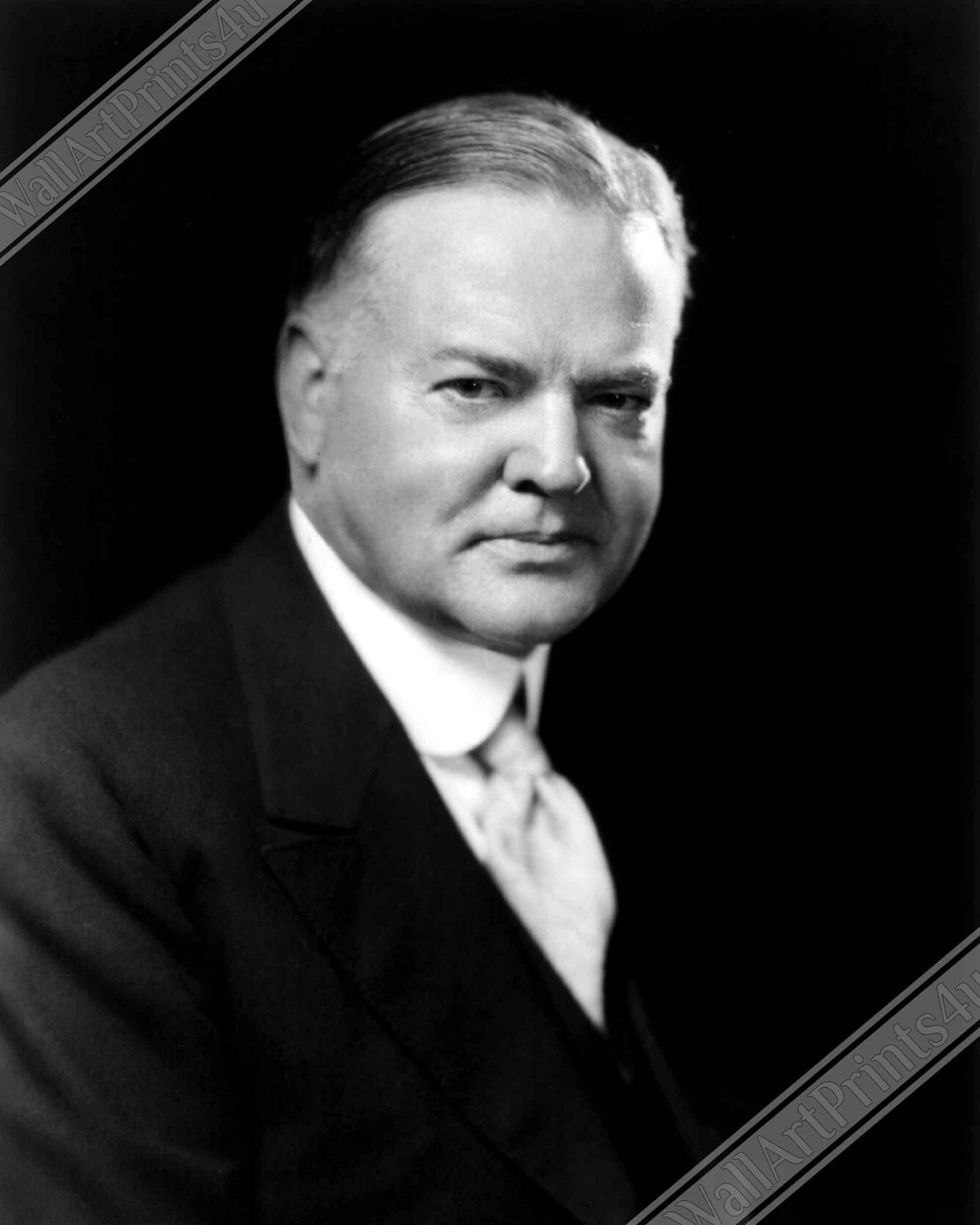 Herbert Hoover Canvas, 31st President Of These United States, Vintage Photo Portrait - Herbert Hoover Canvas Print - WallArtPrints4U