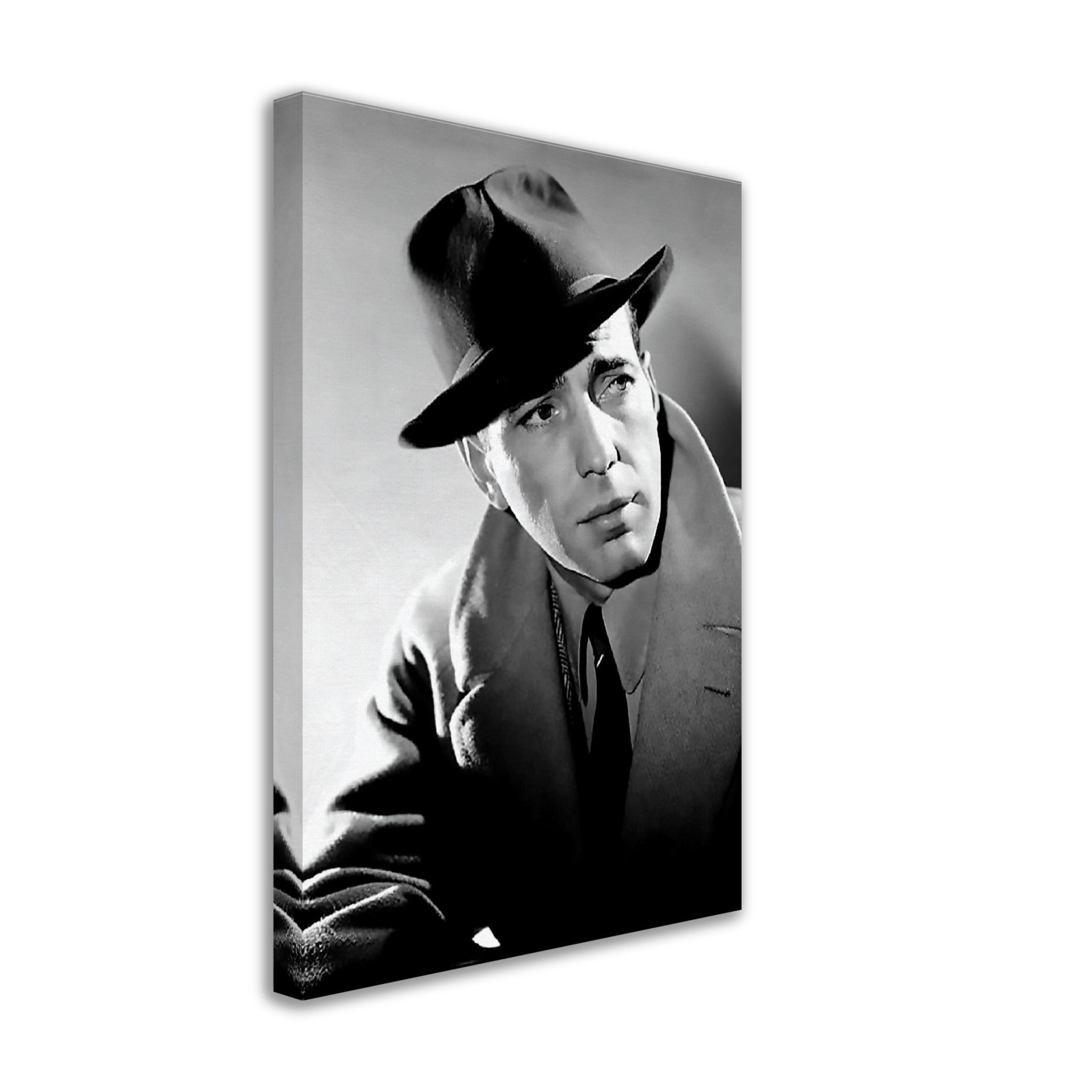 Humphrey Bogart Canvas, Here's Looking At You Kid, Vintage Photo, Humphrey Bogart Canvas Print, Silver Screen Star - WallArtPrints4U