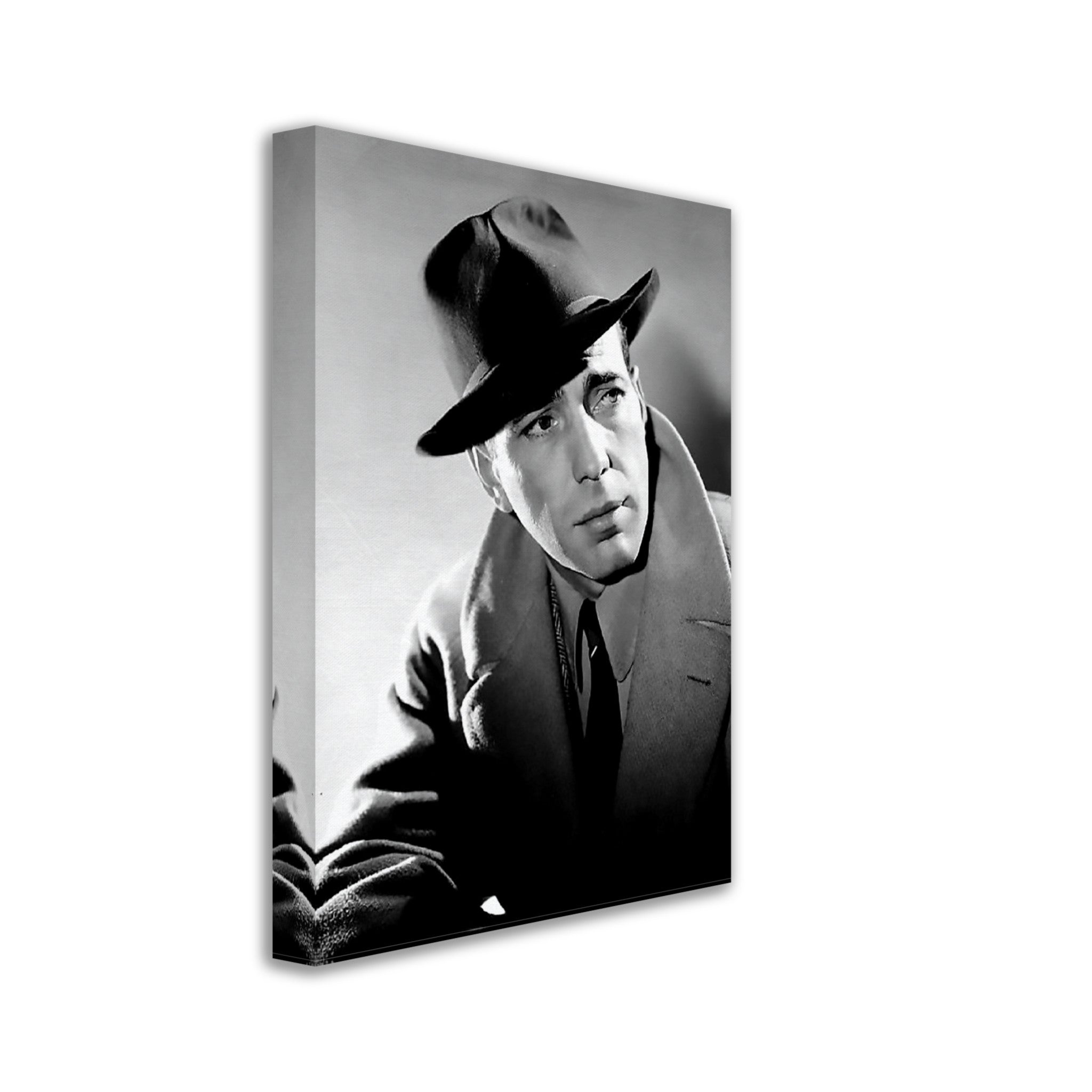 Humphrey Bogart Canvas, Here's Looking At You Kid, Vintage Photo, Humphrey Bogart Canvas Print, Silver Screen Star - WallArtPrints4U