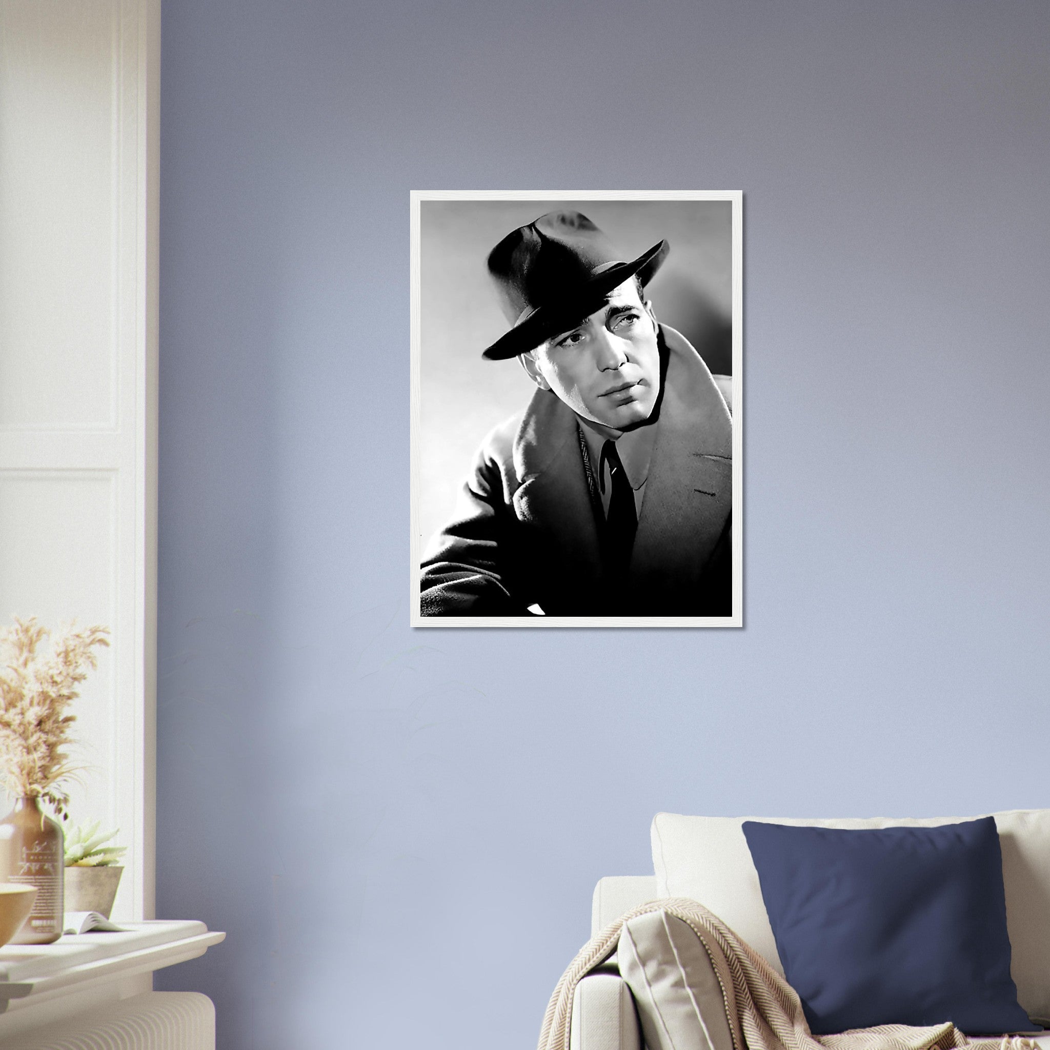 Humphrey Bogart Framed, Here's Looking At You Kid, Vintage Photo, Humphrey Bogart Framed Print, Silver Screen Star - WallArtPrints4U