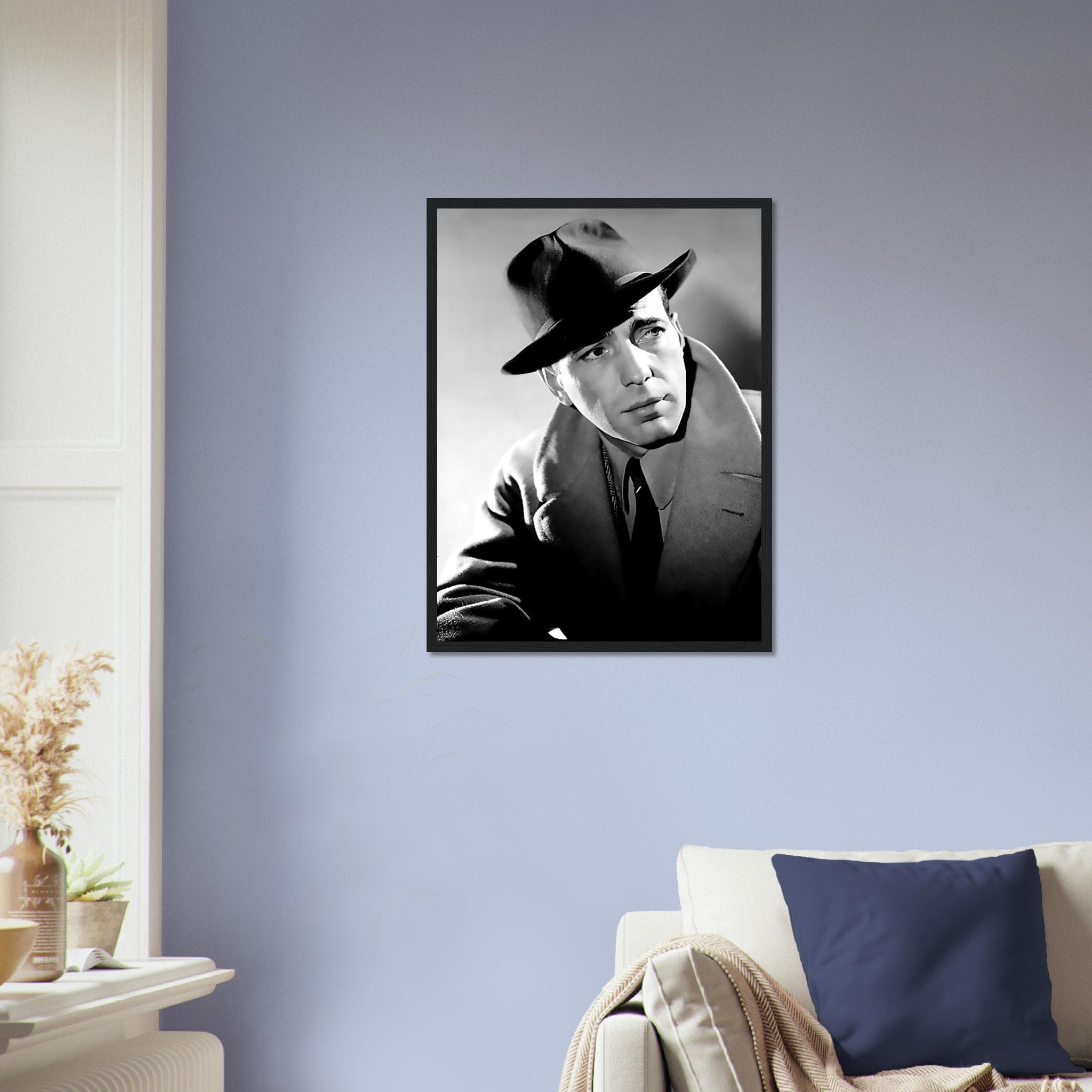 Humphrey Bogart Framed, Here's Looking At You Kid, Vintage Photo, Humphrey Bogart Framed Print, Silver Screen Star - WallArtPrints4U