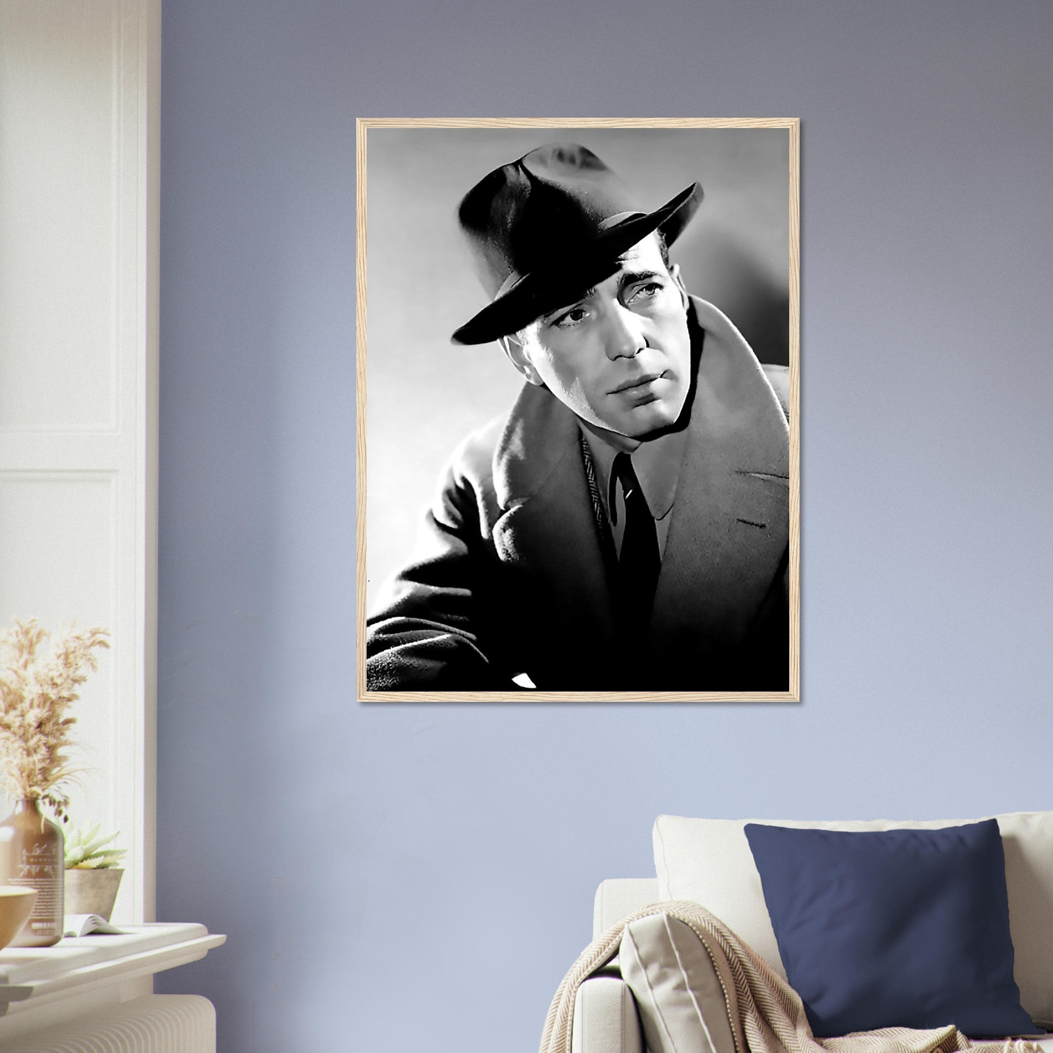 Humphrey Bogart Framed, Here's Looking At You Kid, Vintage Photo, Humphrey Bogart Framed Print, Silver Screen Star - WallArtPrints4U