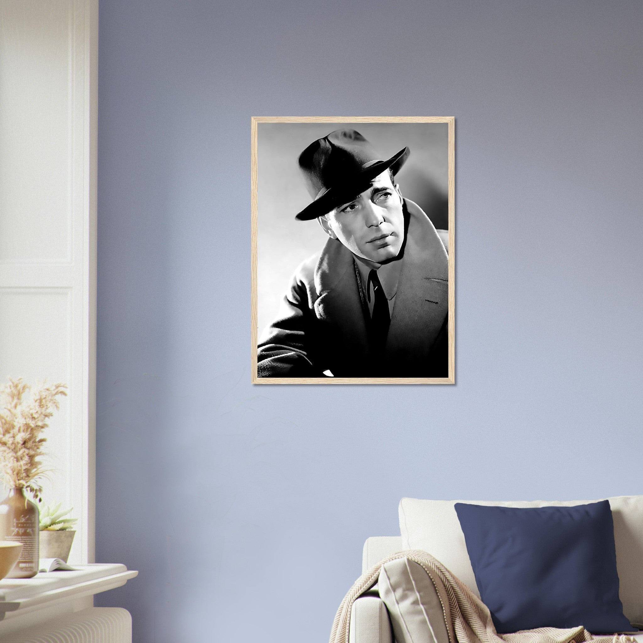 Humphrey Bogart Framed, Here's Looking At You Kid, Vintage Photo, Humphrey Bogart Framed Print, Silver Screen Star - WallArtPrints4U