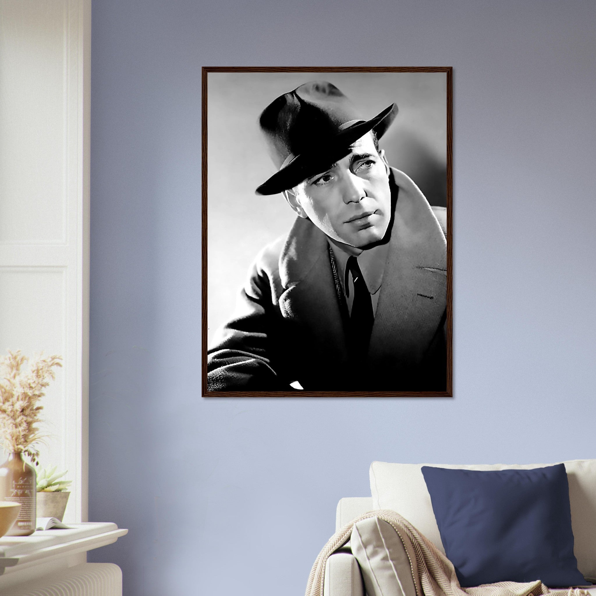 Humphrey Bogart Framed, Here's Looking At You Kid, Vintage Photo, Humphrey Bogart Framed Print, Silver Screen Star - WallArtPrints4U