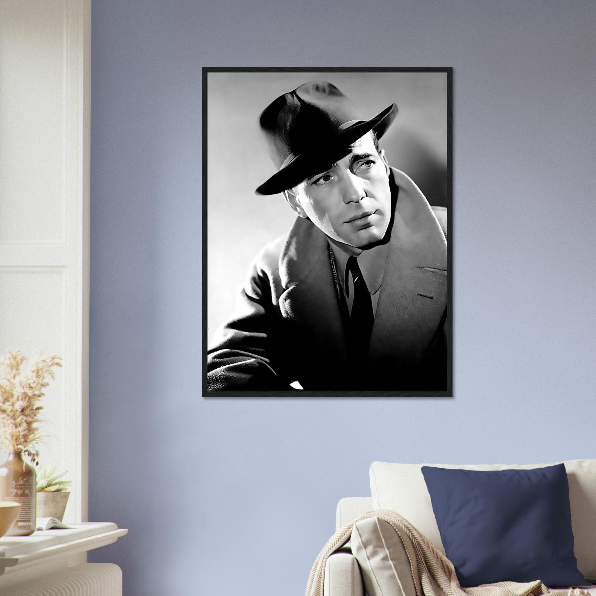 Humphrey Bogart Framed, Here's Looking At You Kid, Vintage Photo, Humphrey Bogart Framed Print, Silver Screen Star - WallArtPrints4U