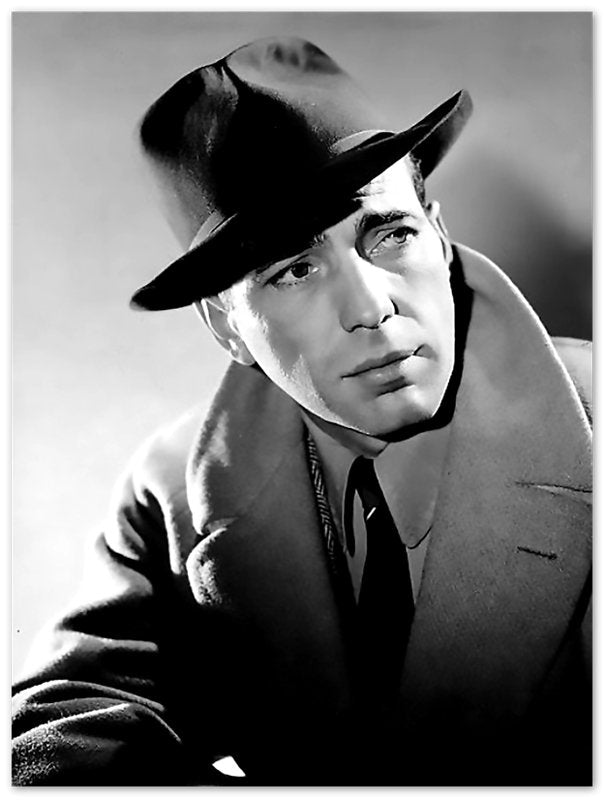 Humphrey Bogart Poster, Here's Looking At You Kid, Vintage Photo, Humphrey Bogart Print, Silver Screen Star - WallArtPrints4U