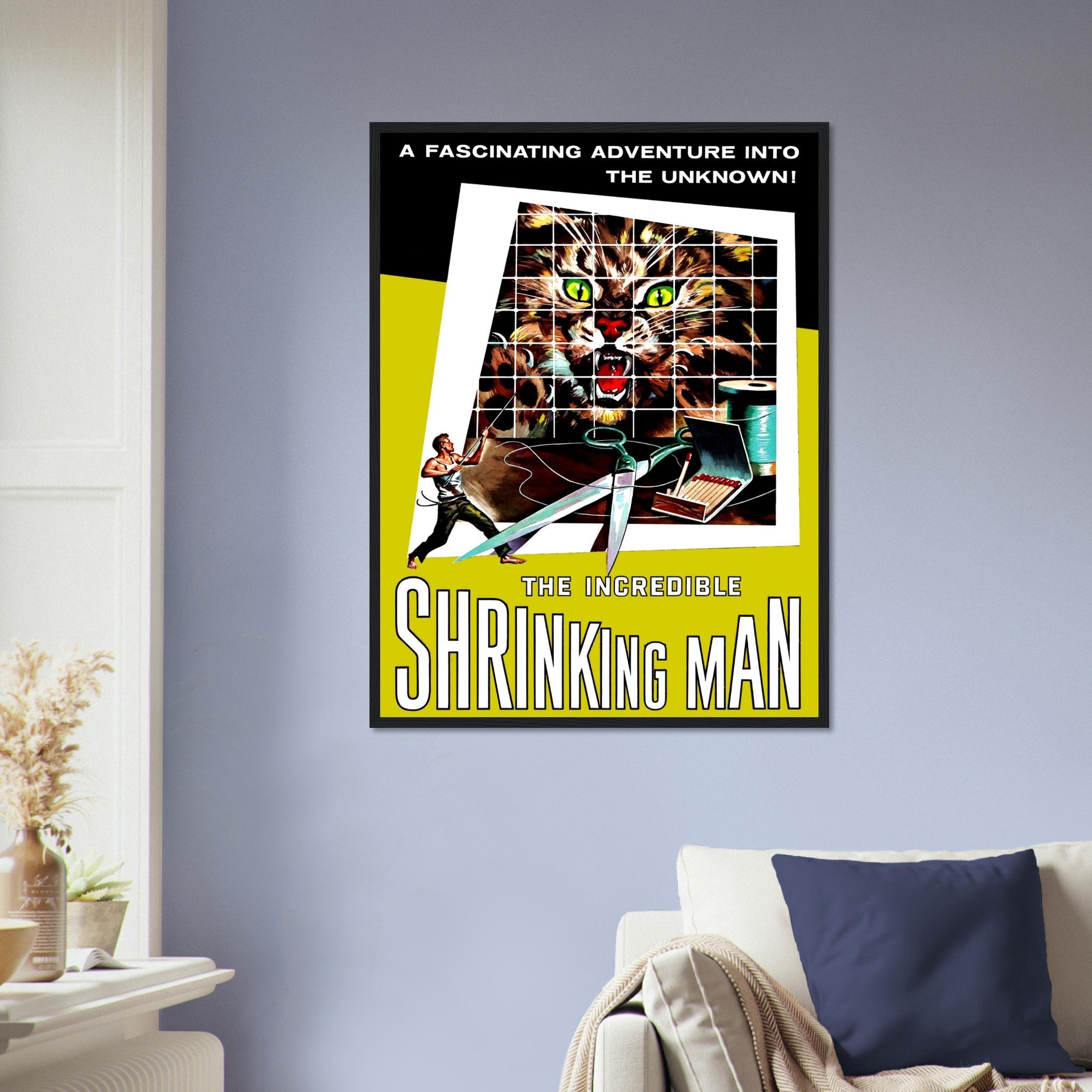 Incredible Shrinking Man Framed, Vintage Movie Framed 1957 Framed Film Art UK, EU USA Domestic Shipping - WallArtPrints4U