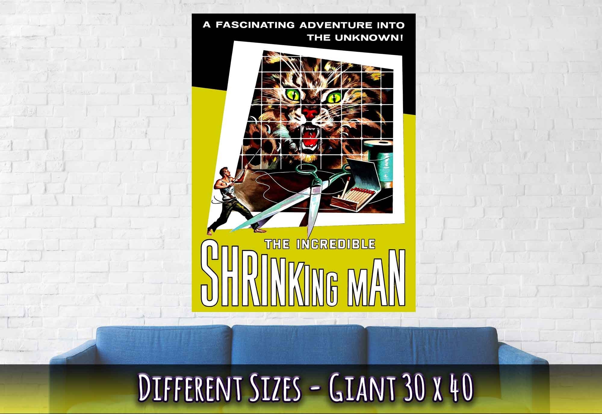Incredible Shrinking Man Poster, Vintage Movie Poster 1957 Poster Film Art - WallArtPrints4U