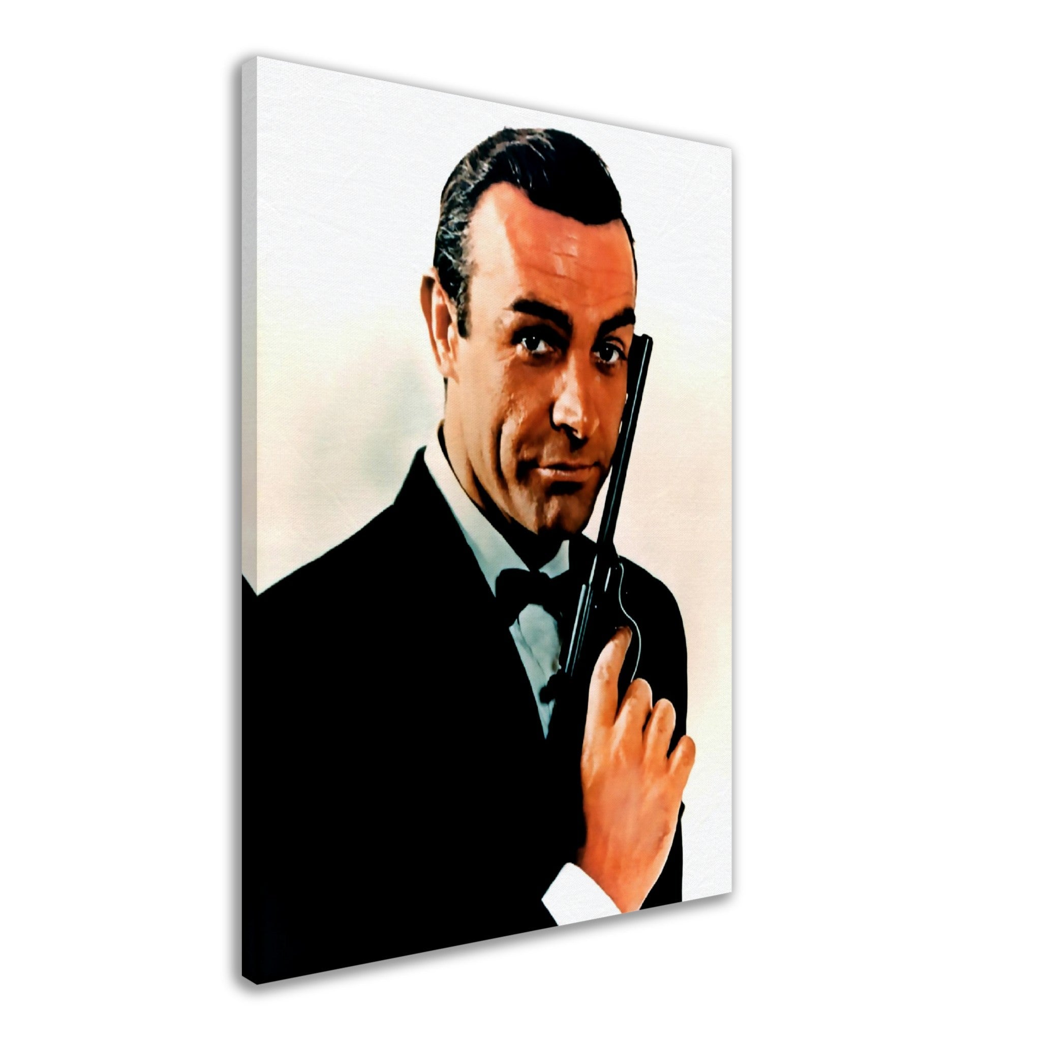 James Bond Canvas, Sean Connery Handsome Actor, Vintage Photo - James Bond Canvas Print - WallArtPrints4U