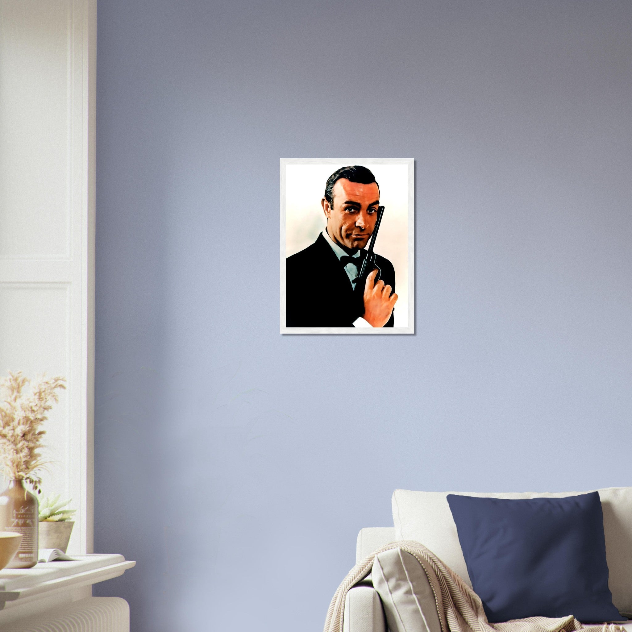 James Bond Framed, Sean Connery Handsome Actor, Vintage Photo - James Bond Framed Print - WallArtPrints4U