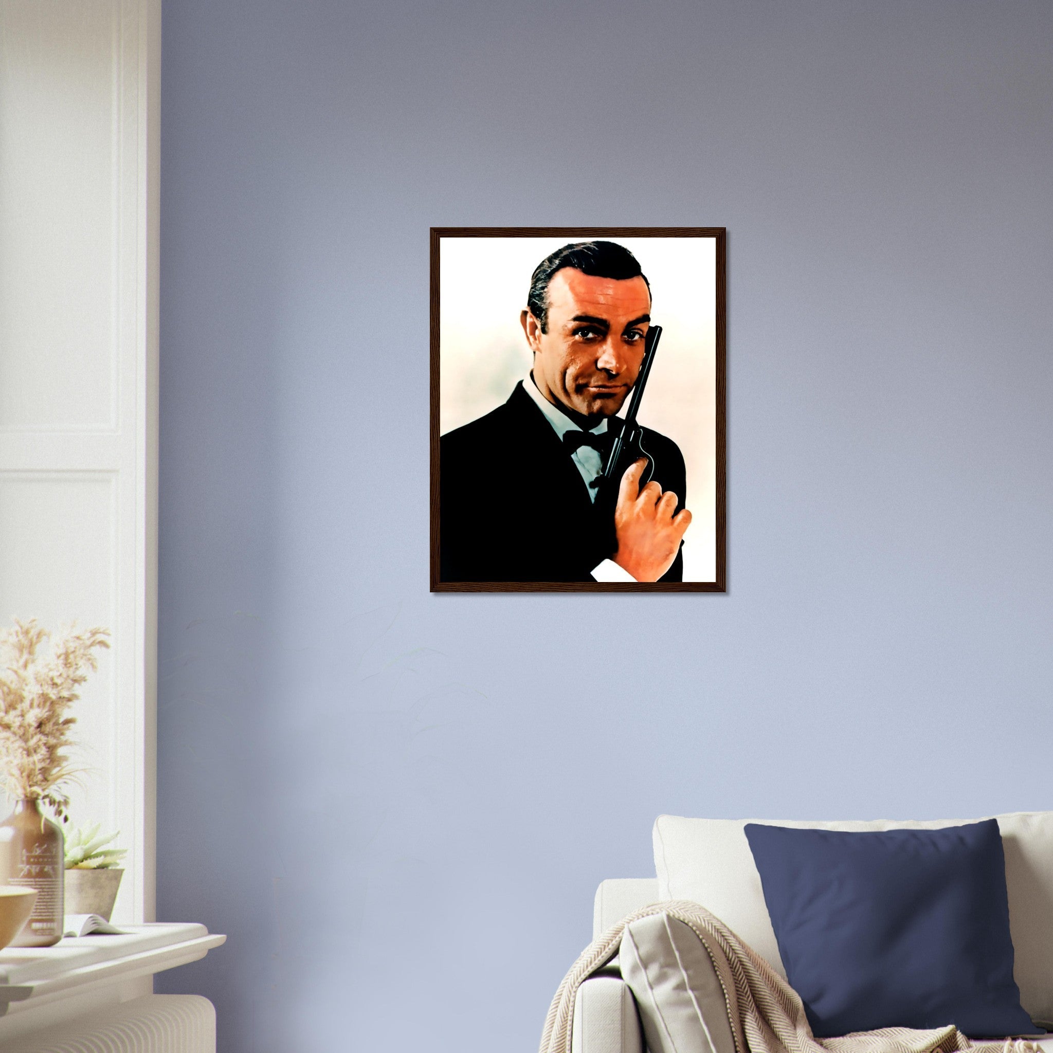 James Bond Framed, Sean Connery Handsome Actor, Vintage Photo - James Bond Framed Print - WallArtPrints4U