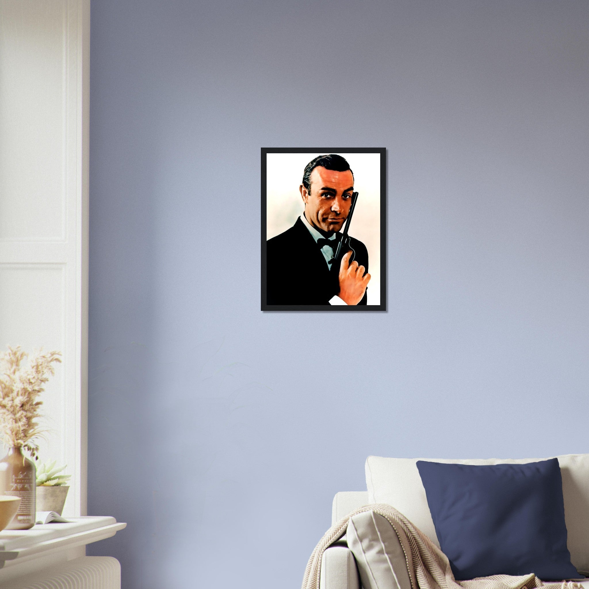 James Bond Framed, Sean Connery Handsome Actor, Vintage Photo - James Bond Framed Print - WallArtPrints4U