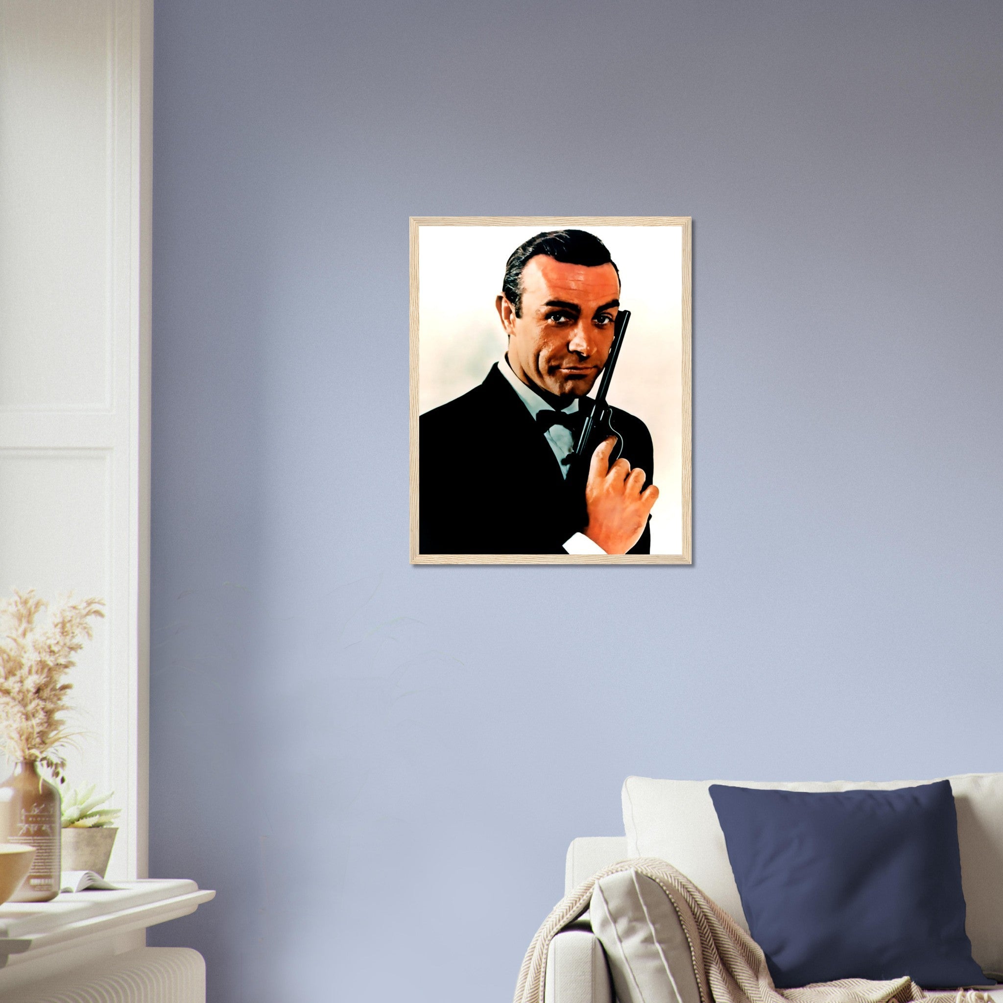 James Bond Framed, Sean Connery Handsome Actor, Vintage Photo - James Bond Framed Print - WallArtPrints4U