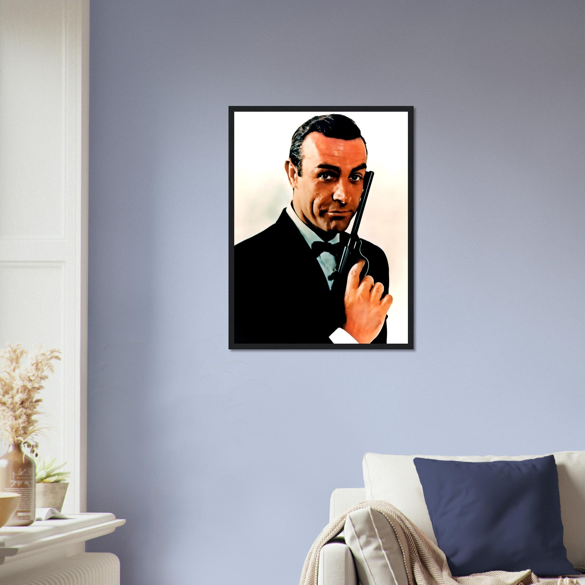 James Bond Framed, Sean Connery Handsome Actor, Vintage Photo - James Bond Framed Print - WallArtPrints4U