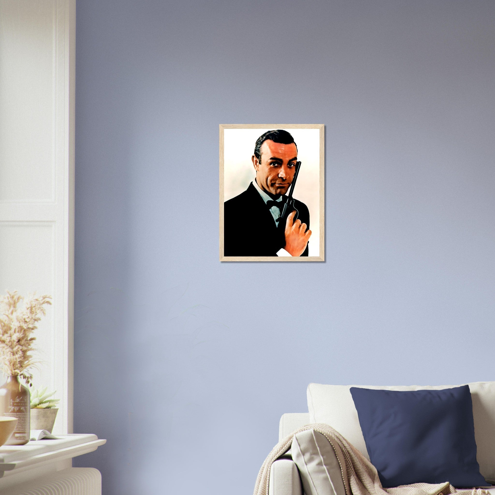 James Bond Framed, Sean Connery Handsome Actor, Vintage Photo - James Bond Framed Print - WallArtPrints4U