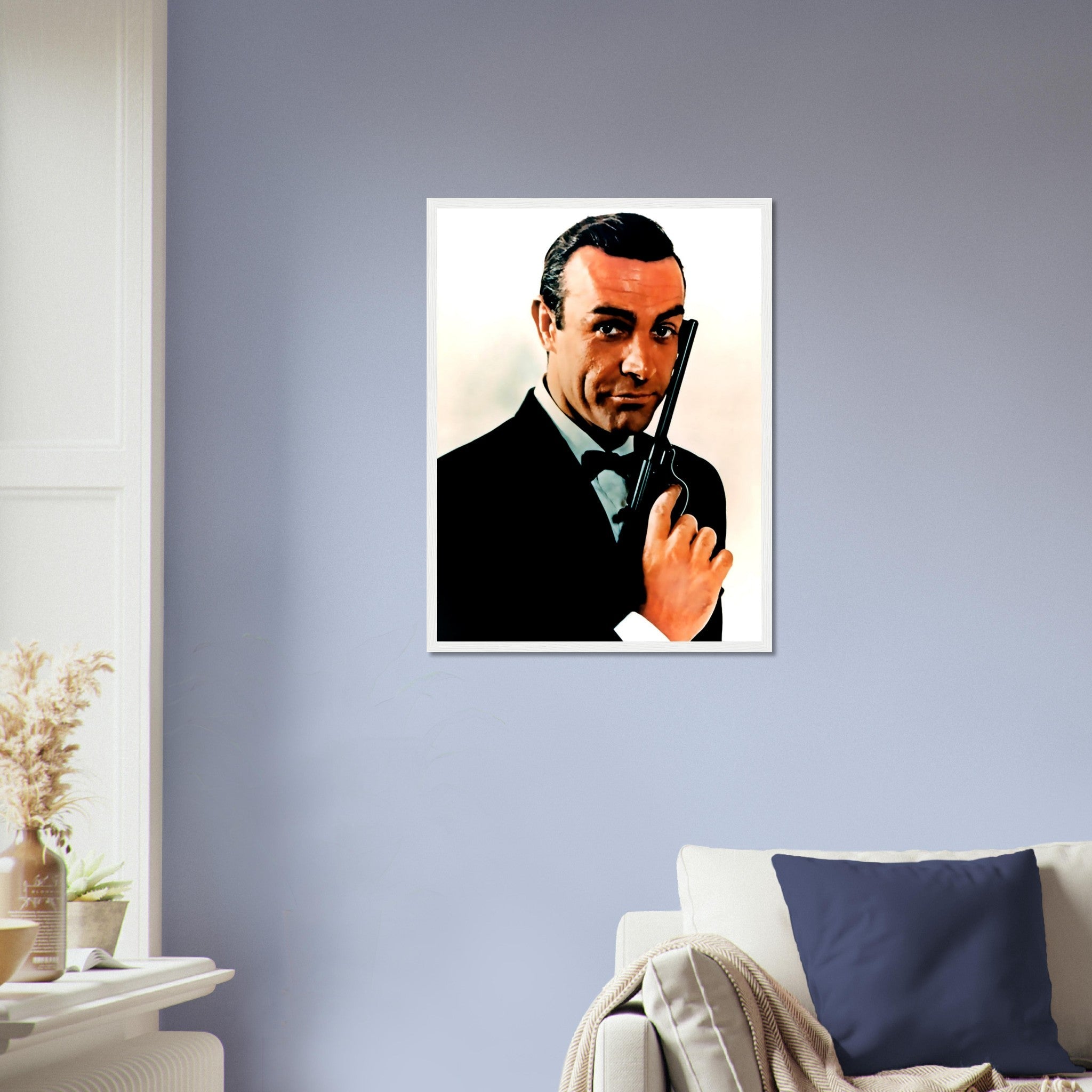 James Bond Framed, Sean Connery Handsome Actor, Vintage Photo - James Bond Framed Print - WallArtPrints4U