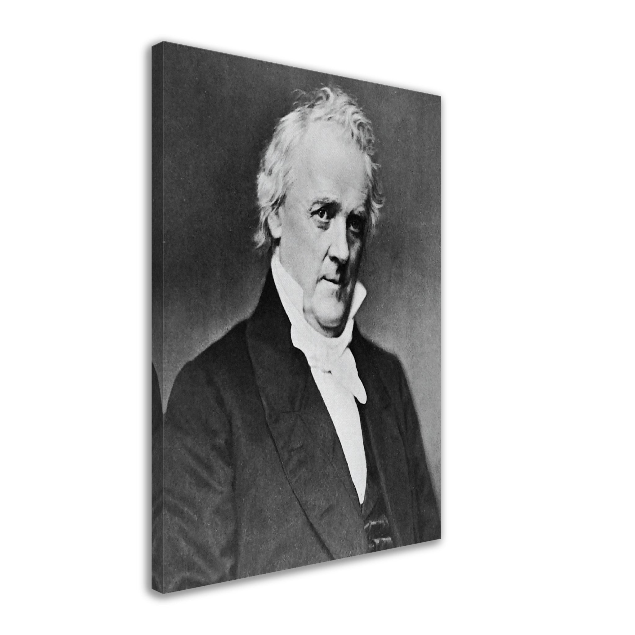 James Buchanan Canvas, 15th President Of Usa, Vintage Portrait - James Buchanan Canvas Print - WallArtPrints4U