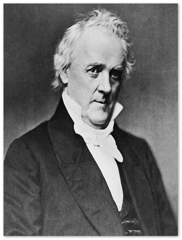 James Buchanan Poster, 15th President Of Usa, Vintage Portrait - James Buchanan Print - WallArtPrints4U