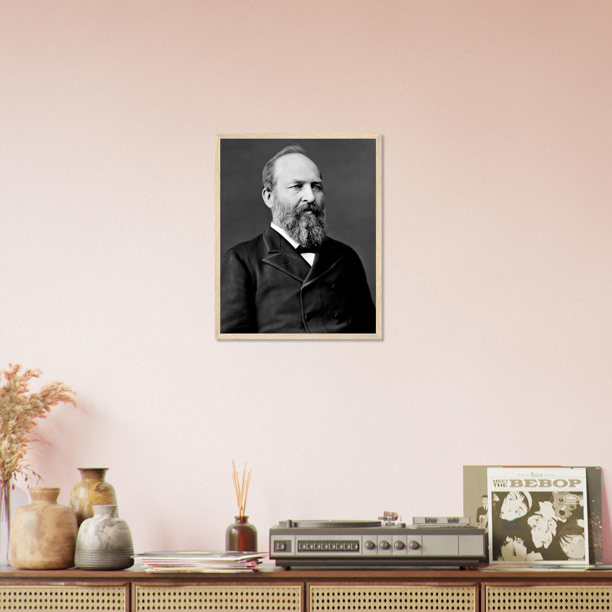 James Garfield Framed, 20th President Of Usa, Assasinated, Vintage Photo Portrait - James Garfield Framed Print UK, EU USA Domestic Shipping - WallArtPrints4U