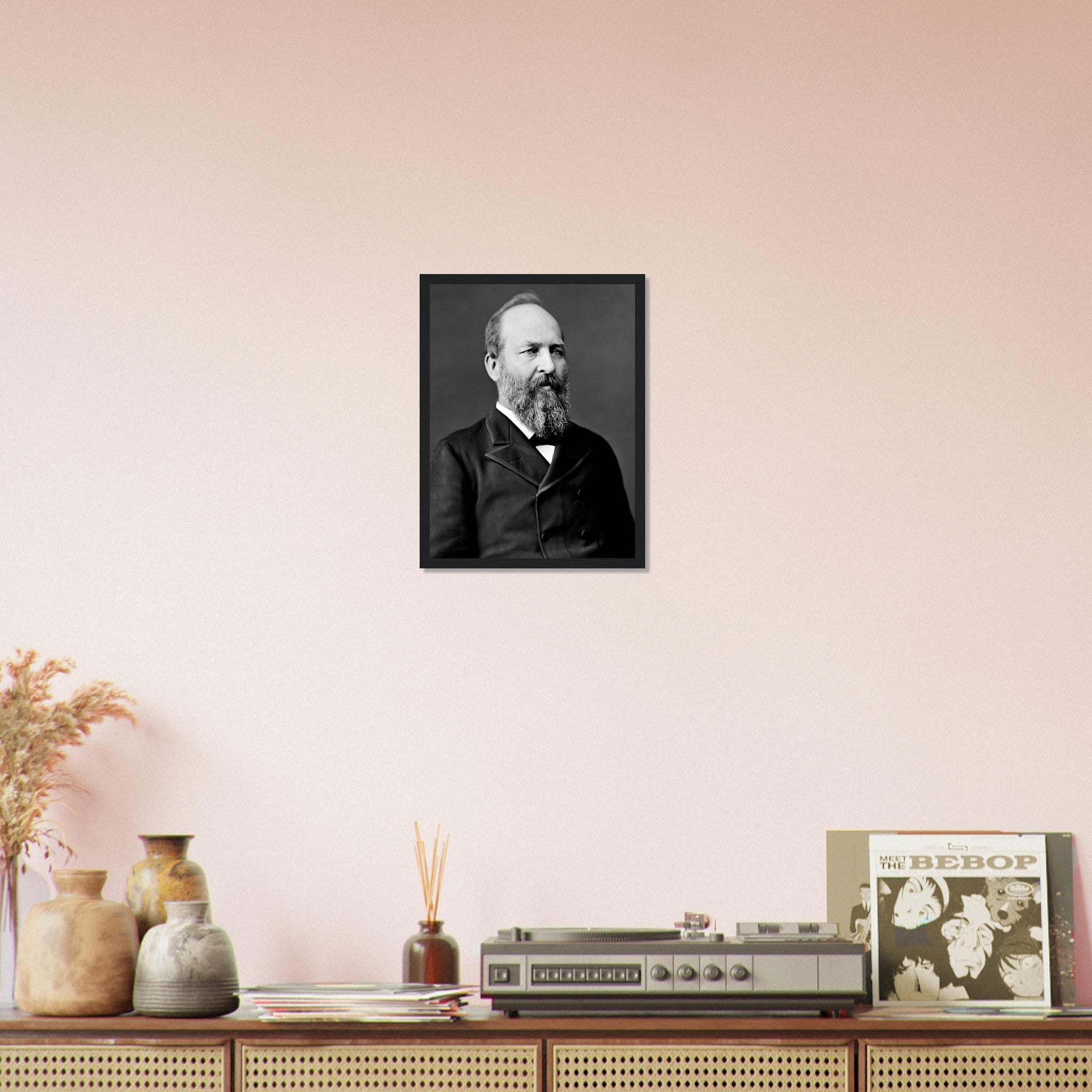 James Garfield Framed, 20th President Of Usa, Assasinated, Vintage Photo Portrait - James Garfield Framed Print UK, EU USA Domestic Shipping - WallArtPrints4U