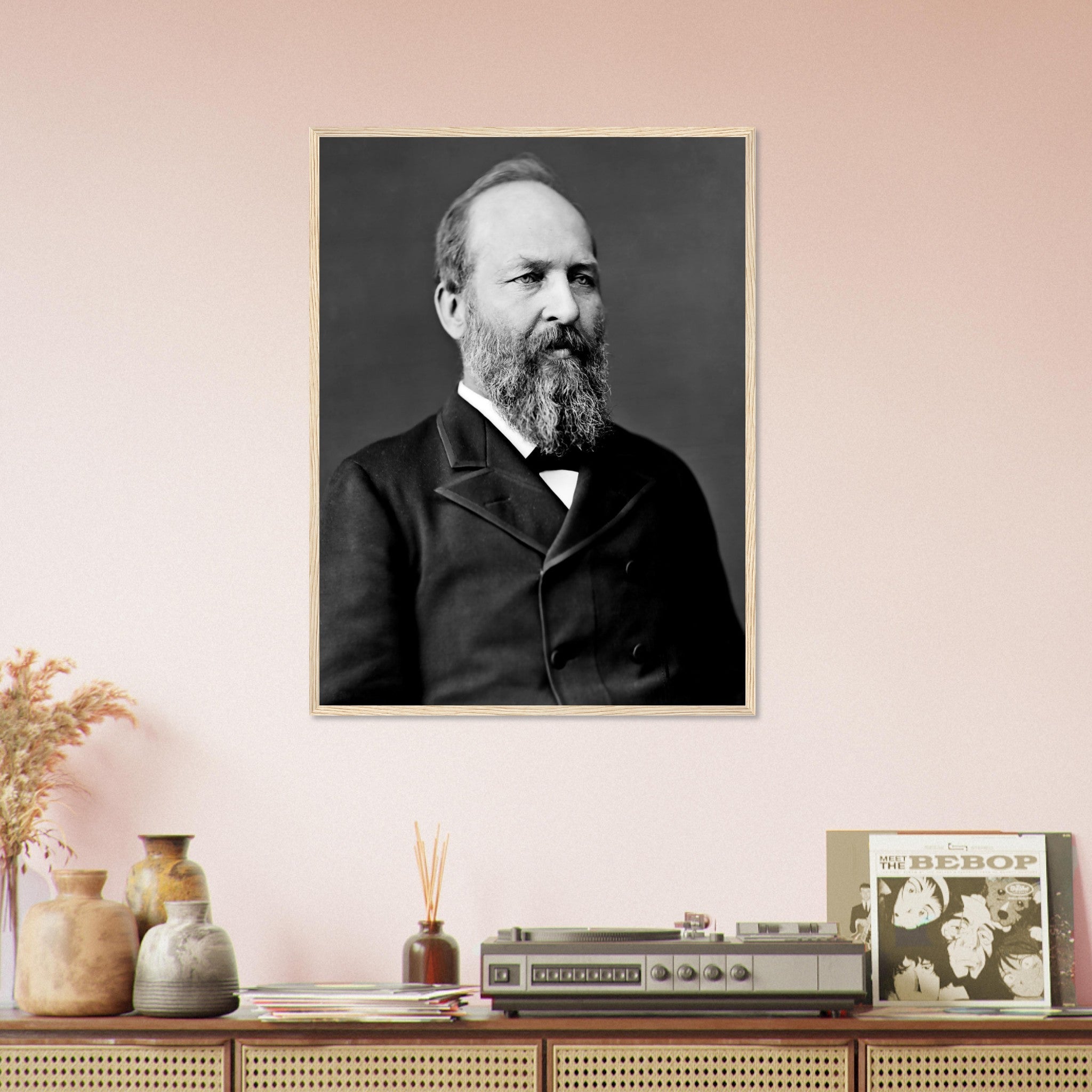 James Garfield Framed, 20th President Of Usa, Assasinated, Vintage Photo Portrait - James Garfield Framed Print UK, EU USA Domestic Shipping - WallArtPrints4U