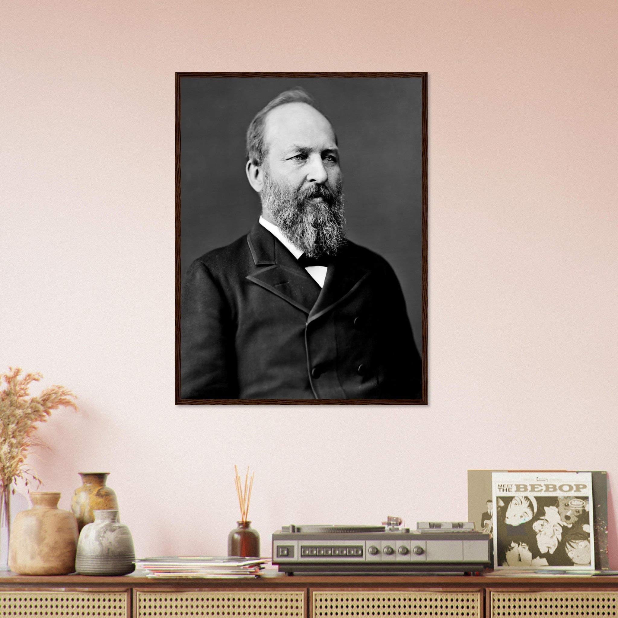 James Garfield Framed, 20th President Of Usa, Assasinated, Vintage Photo Portrait - James Garfield Framed Print UK, EU USA Domestic Shipping - WallArtPrints4U