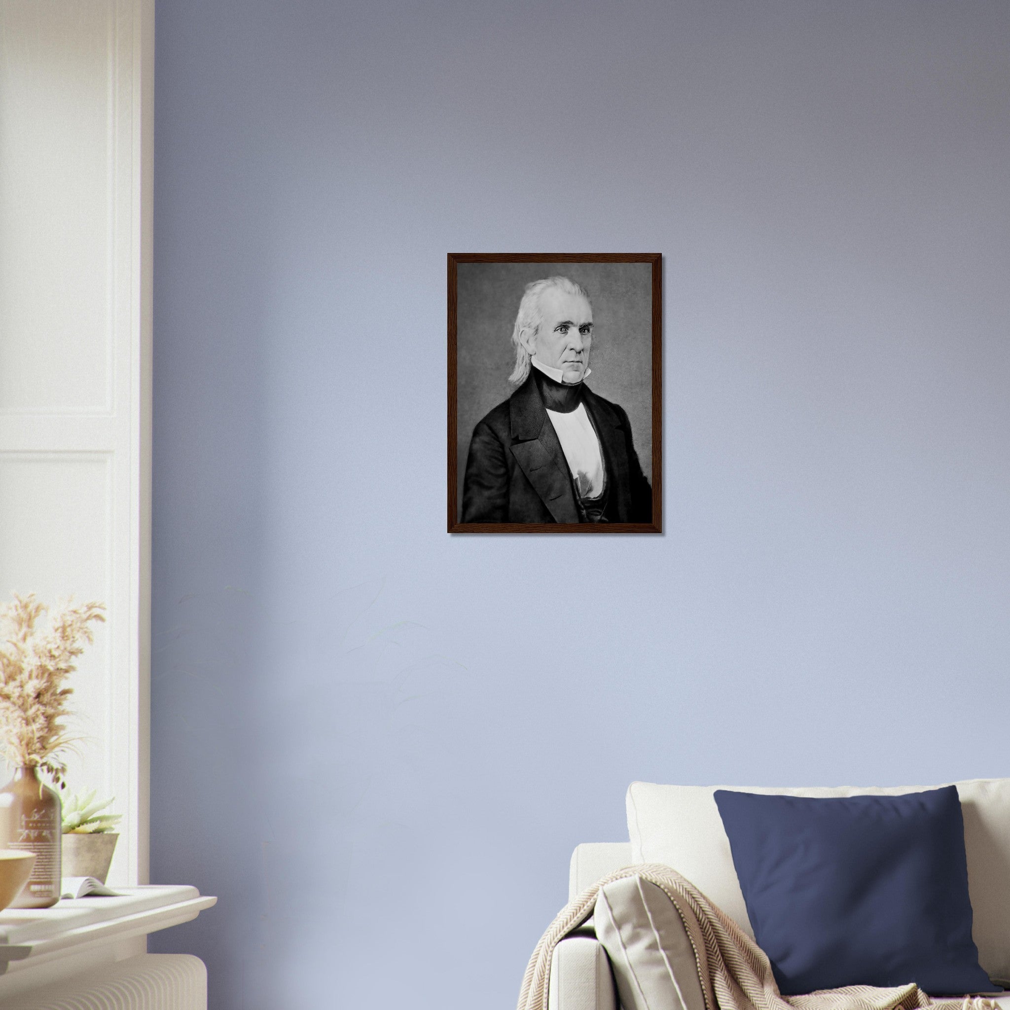 James K Polk Framed, 11th President Of Usa, Vintage Portrait Photo - James K Polk Framed Print - WallArtPrints4U