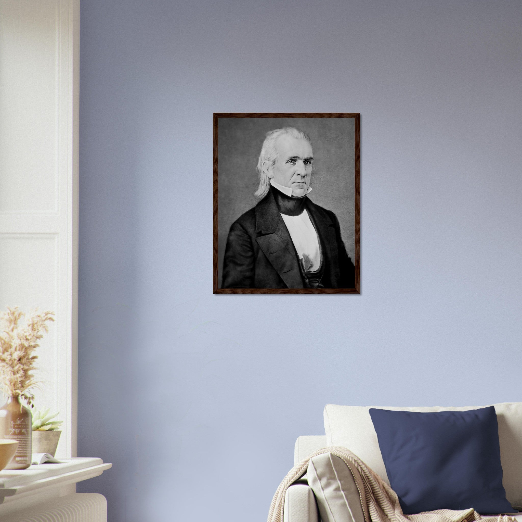 James K Polk Framed, 11th President Of Usa, Vintage Portrait Photo - James K Polk Framed Print - WallArtPrints4U