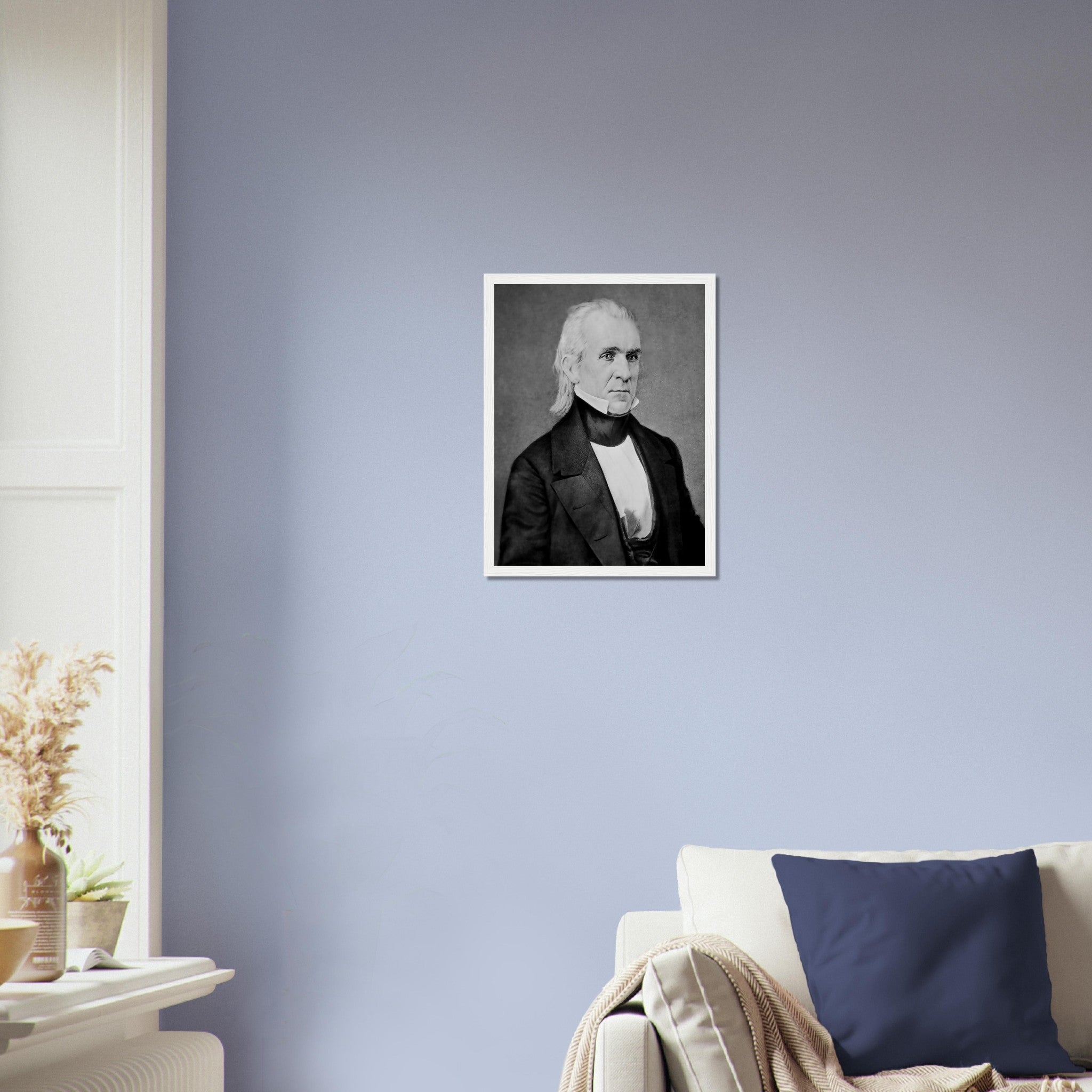 James K Polk Framed, 11th President Of Usa, Vintage Portrait Photo - James K Polk Framed Print - WallArtPrints4U
