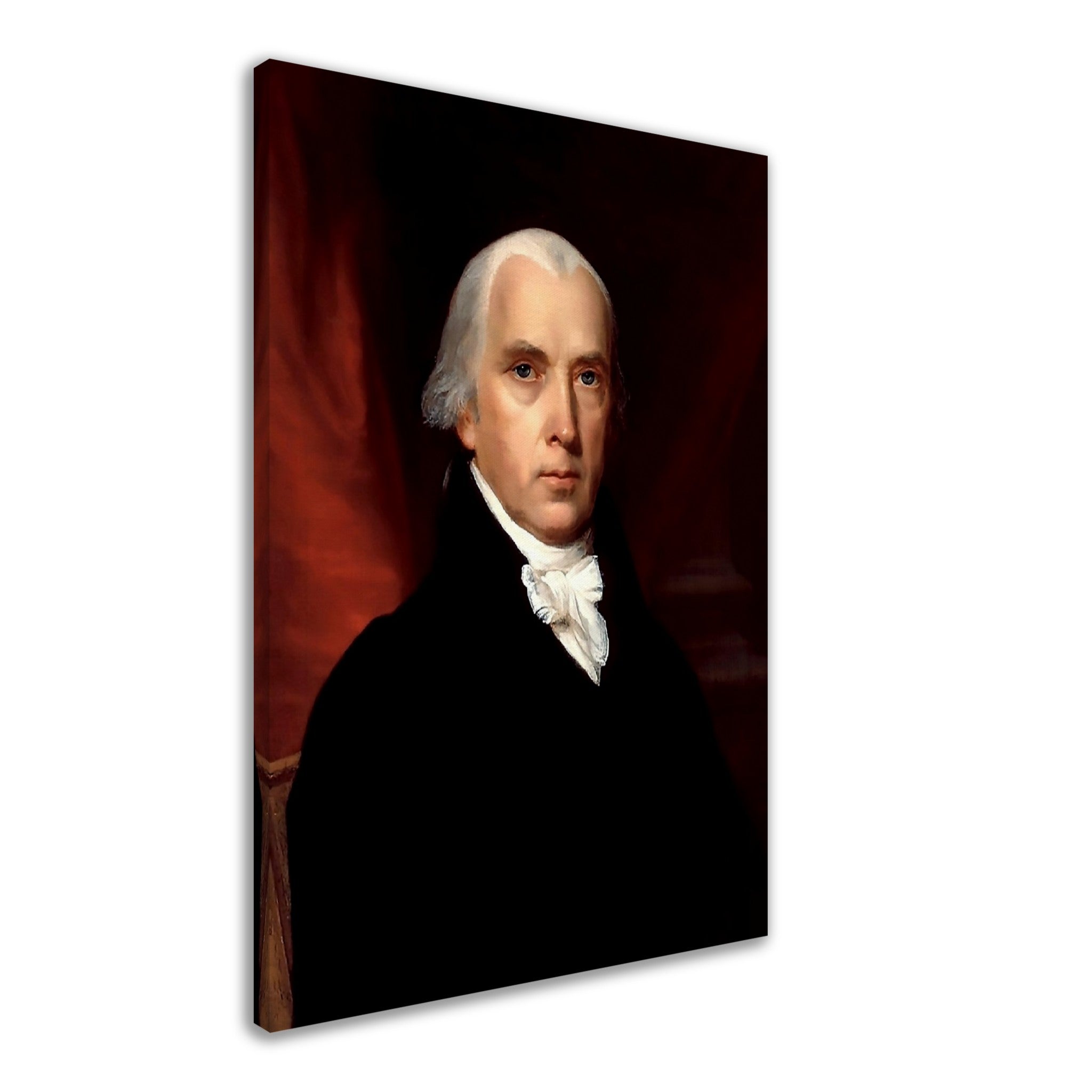 James Madison Canvas, 4th President Of Usa, Vintage Portrait - James Madison Canvas Print - WallArtPrints4U