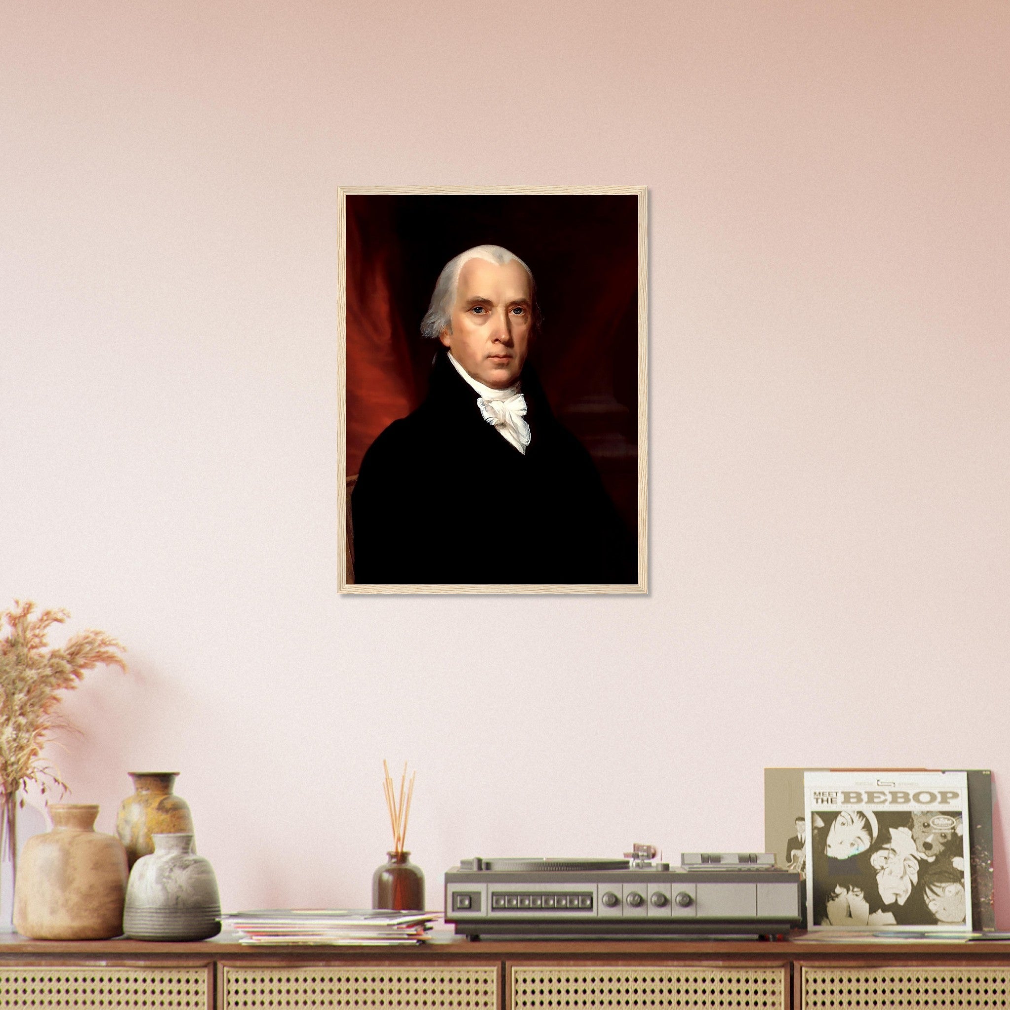James Madison Framed, 4th President Of Usa, Vintage Portrait - James Madison Framed Print - WallArtPrints4U