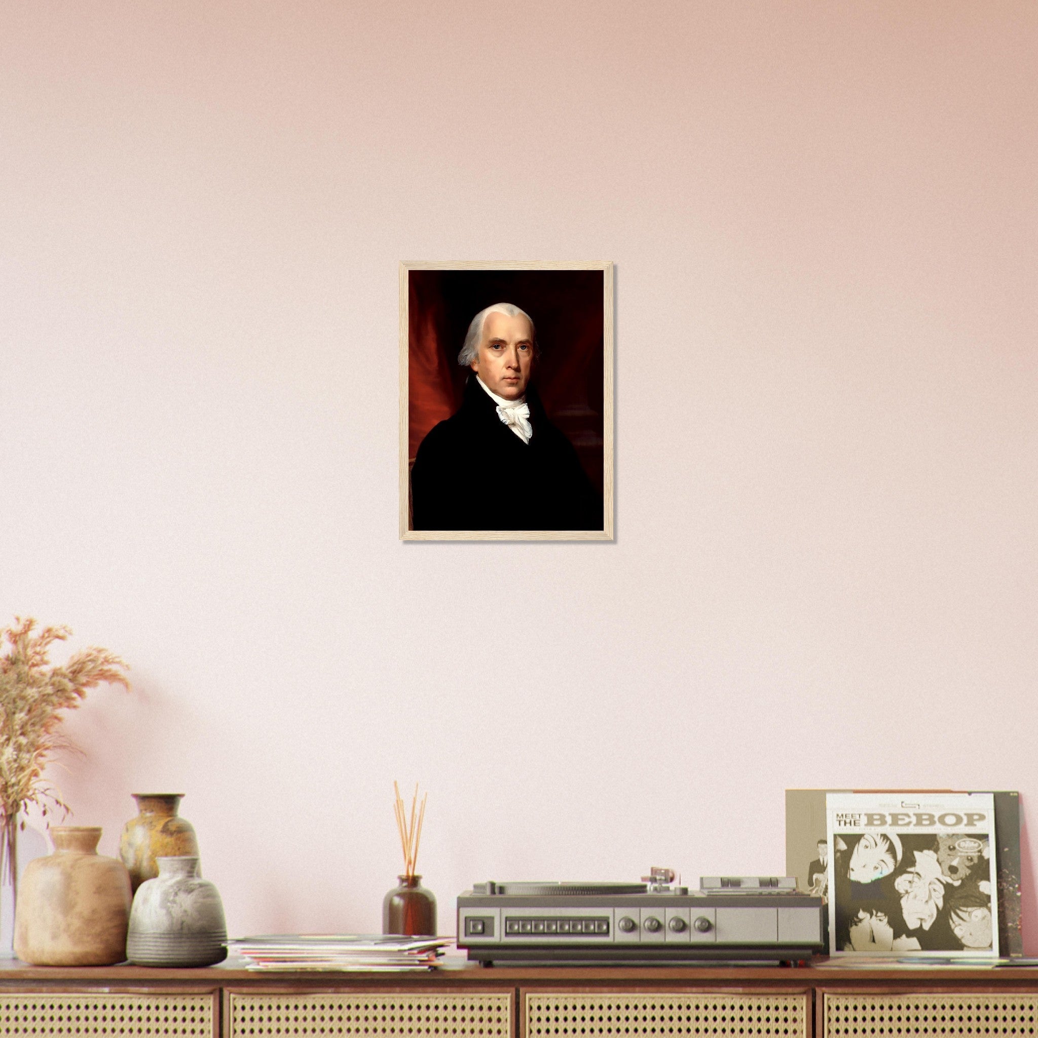 James Madison Framed, 4th President Of Usa, Vintage Portrait - James Madison Framed Print - WallArtPrints4U