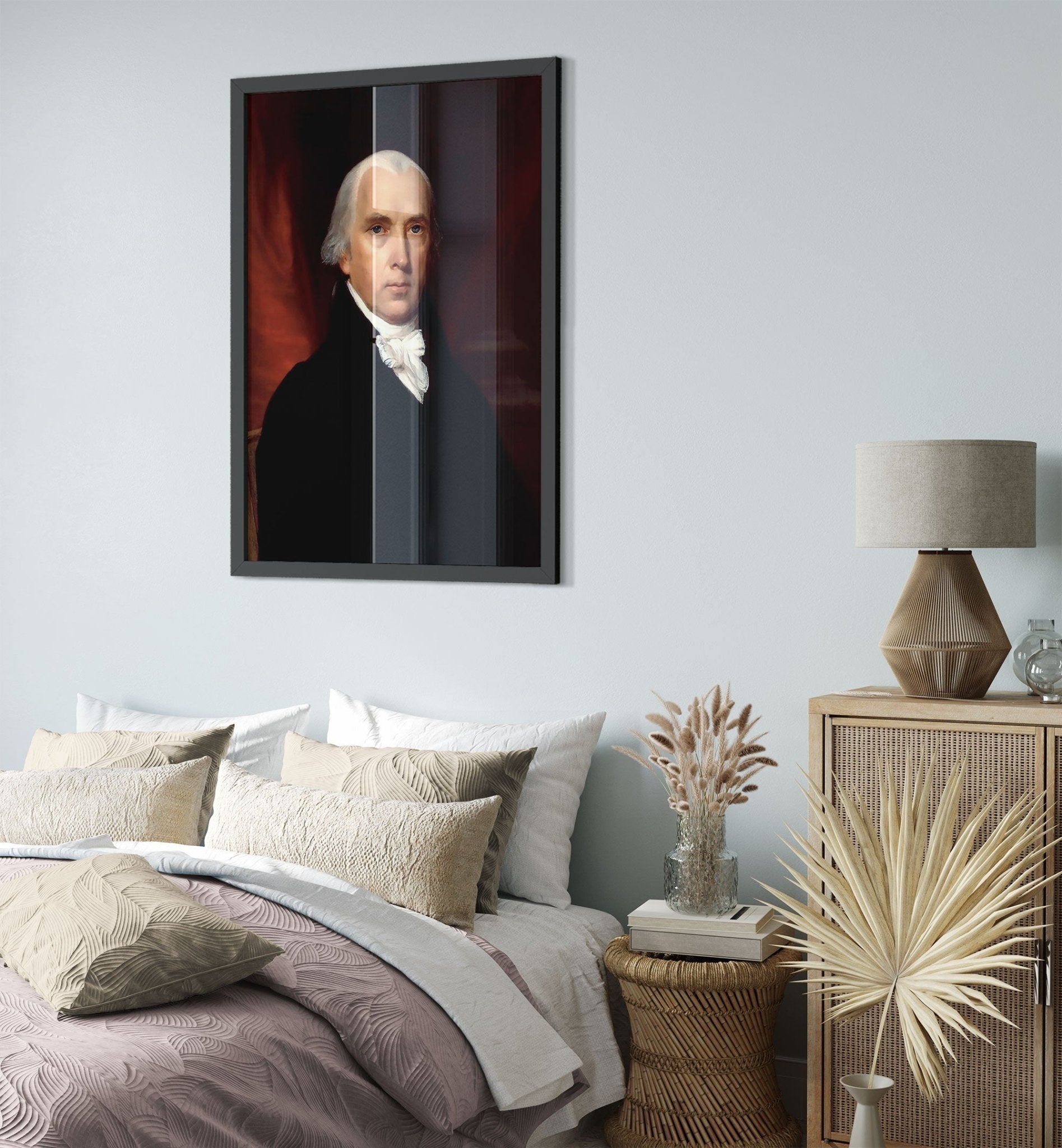 James Madison Framed, 4th President Of Usa, Vintage Portrait - James Madison Framed Print - WallArtPrints4U